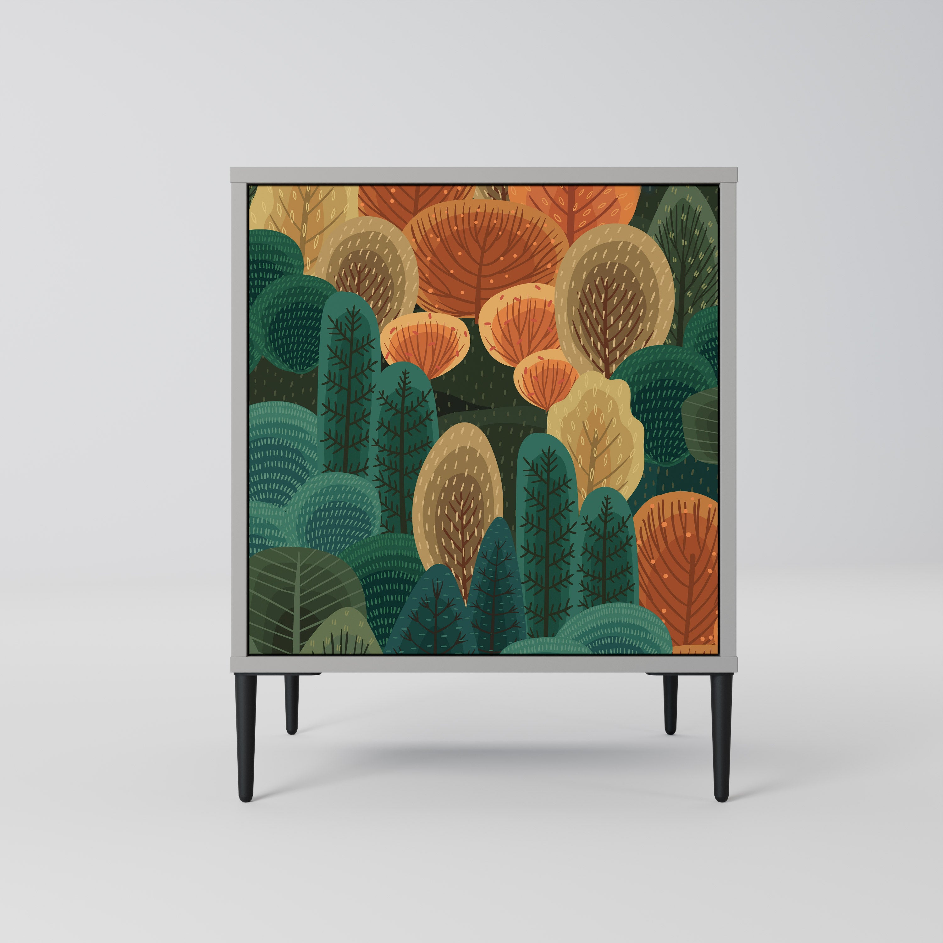 AUTUMN KALEIDOSCOPE Sideboard mit 1 Tür in Grau