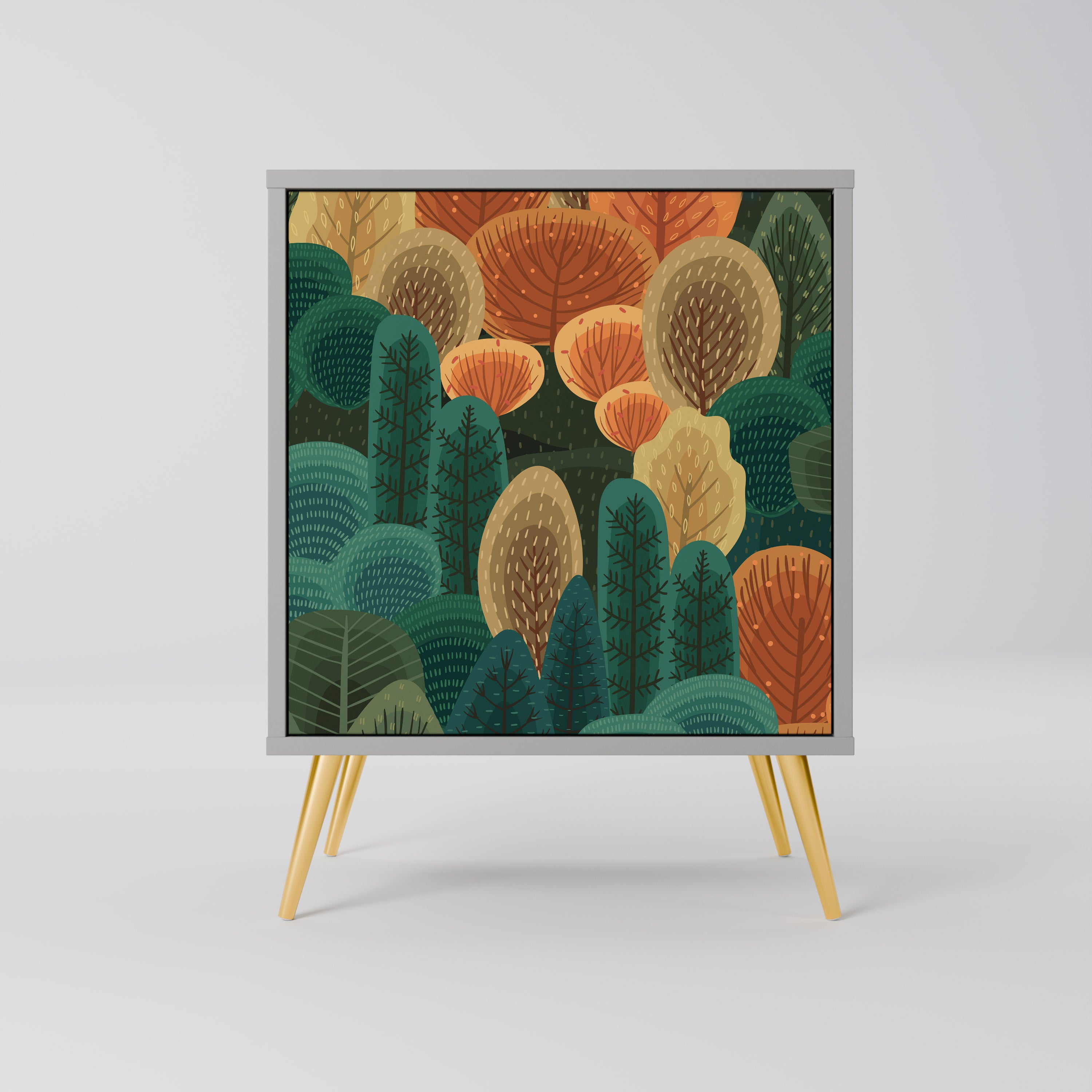 AUTUMN KALEIDOSCOPE Sideboard mit 1 Tür in Grau