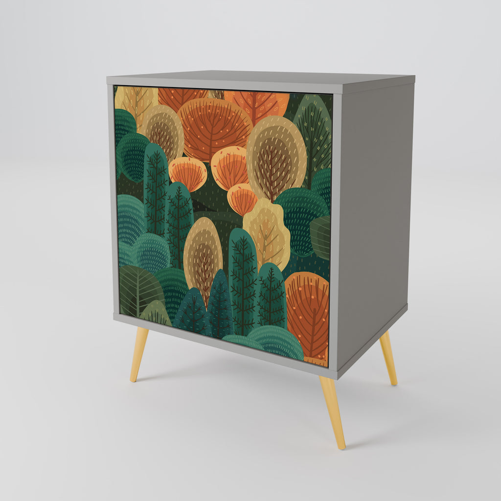 AUTUMN KALEIDOSCOPE Sideboard mit 1 Tür in Grau