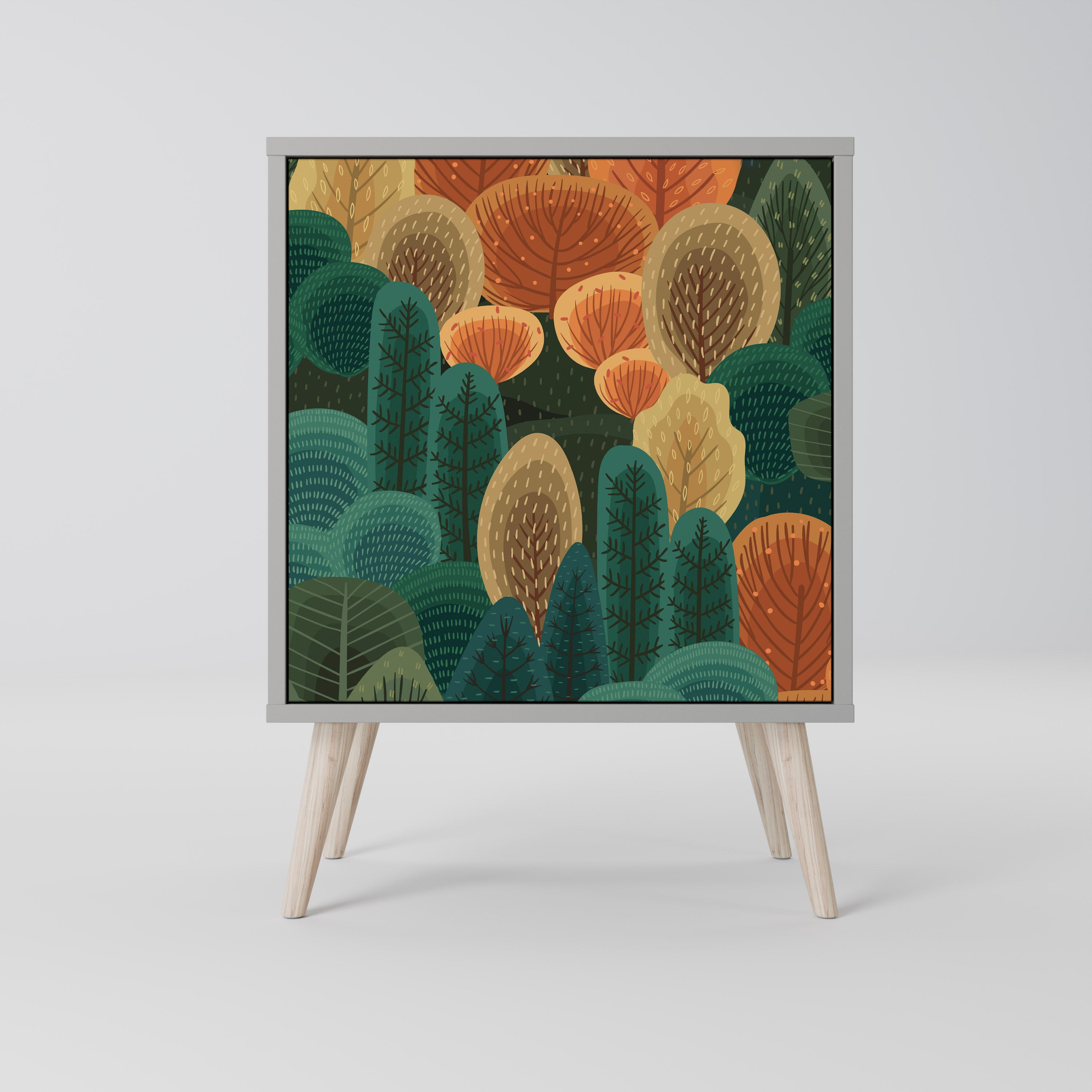 AUTUMN KALEIDOSCOPE Sideboard mit 1 Tür in Grau