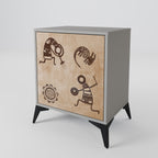 AFRICAN STYLE Sideboard mit 1 Tür in Grau