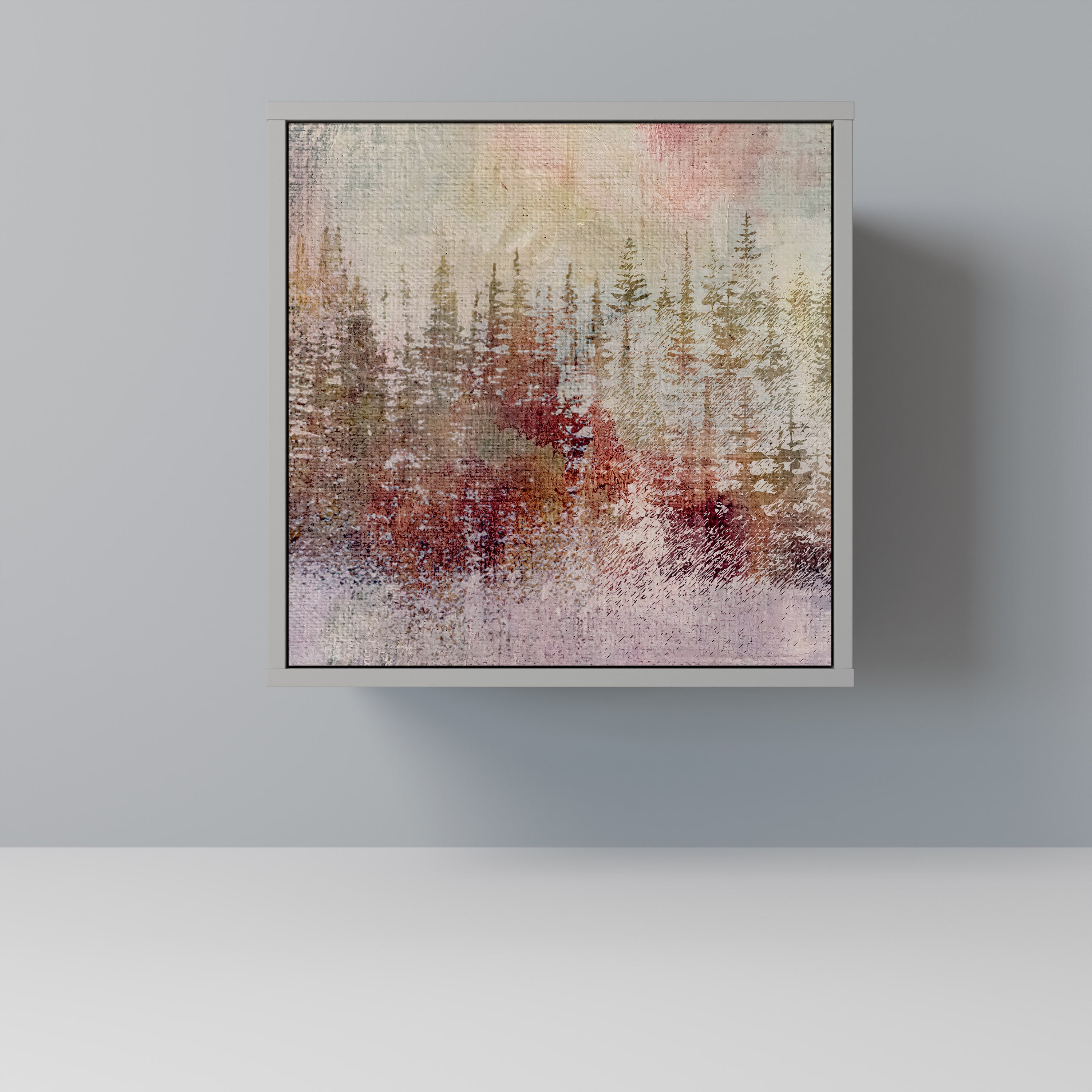 VEILED SUMMIT Sideboard mit 1 Tür in Grau