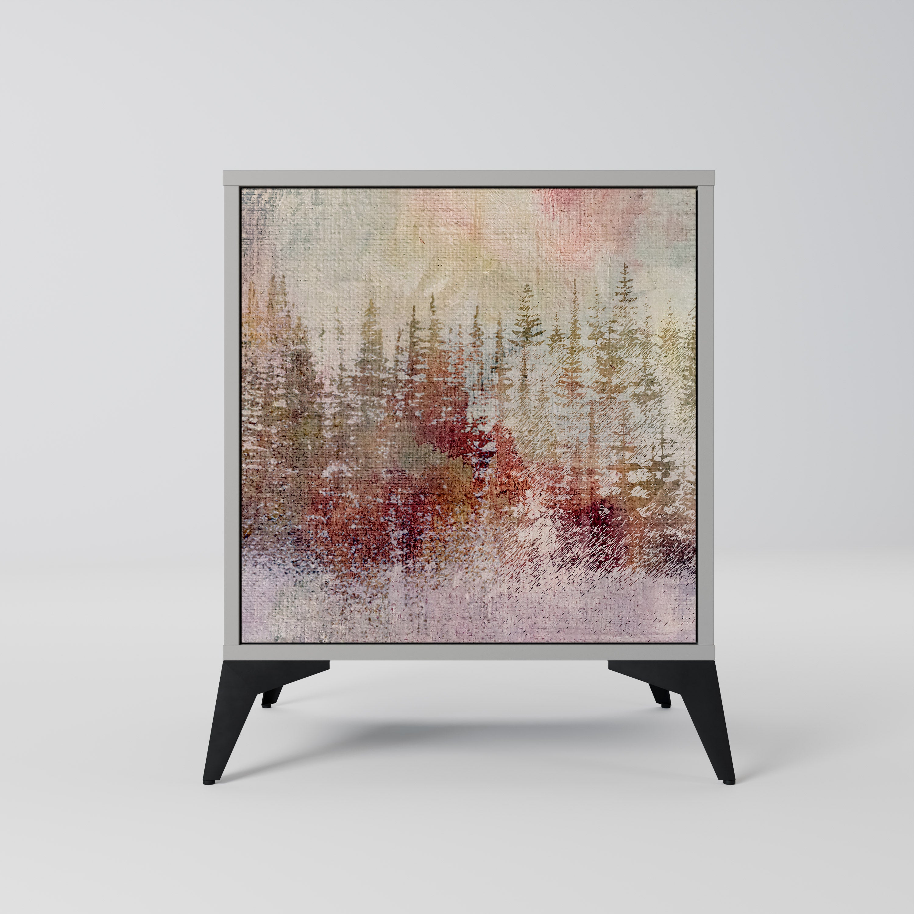 VEILED SUMMIT Sideboard mit 1 Tür in Grau