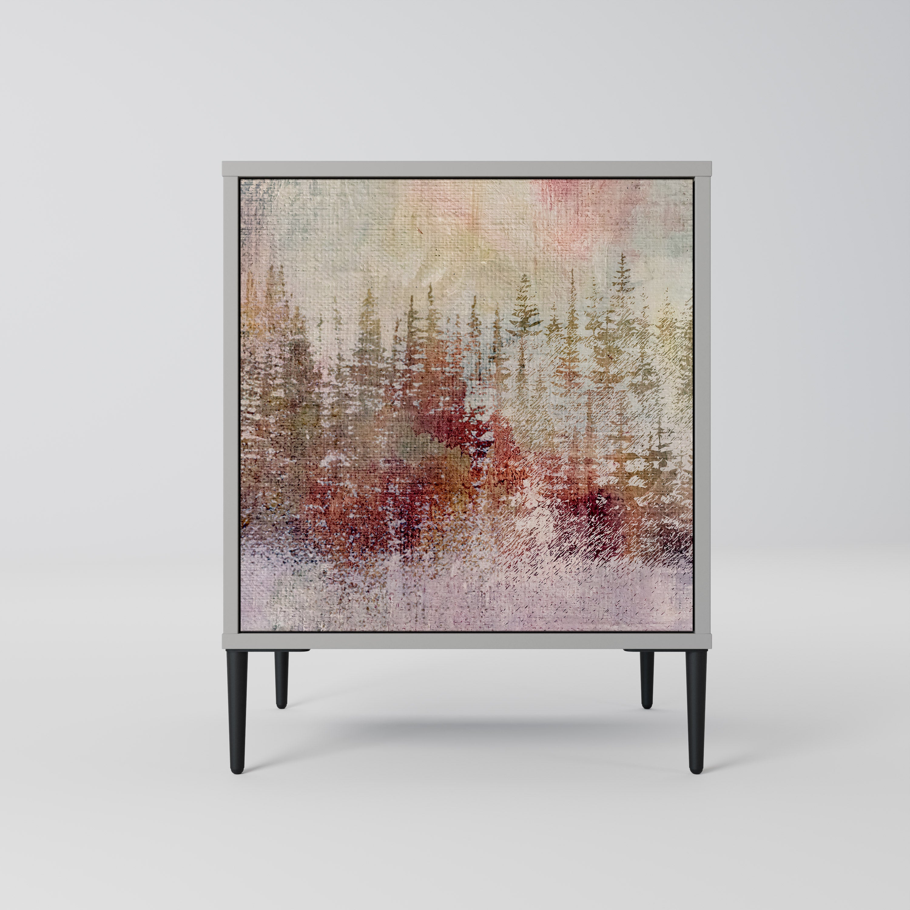 VEILED SUMMIT Sideboard mit 1 Tür in Grau