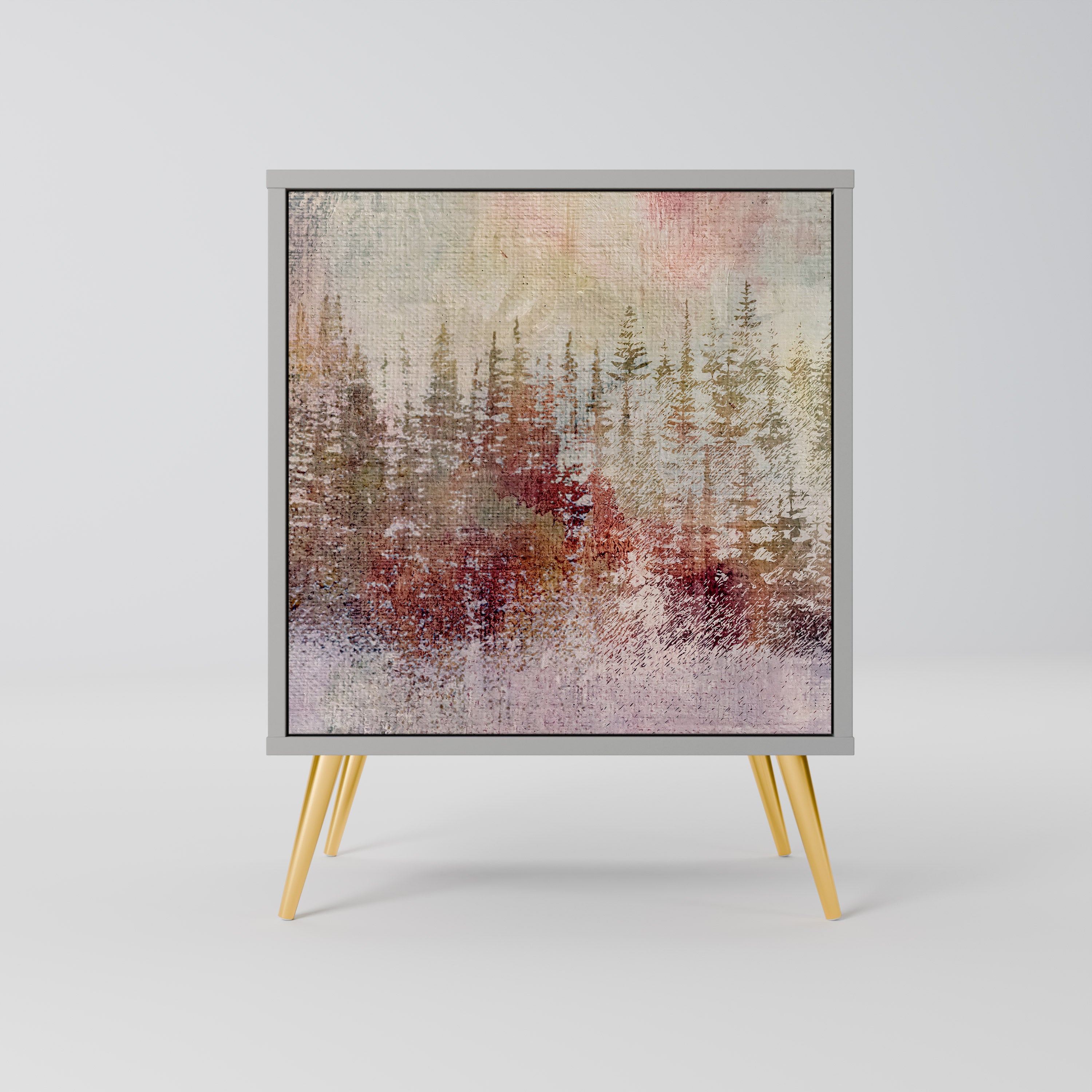 VEILED SUMMIT Sideboard mit 1 Tür in Grau