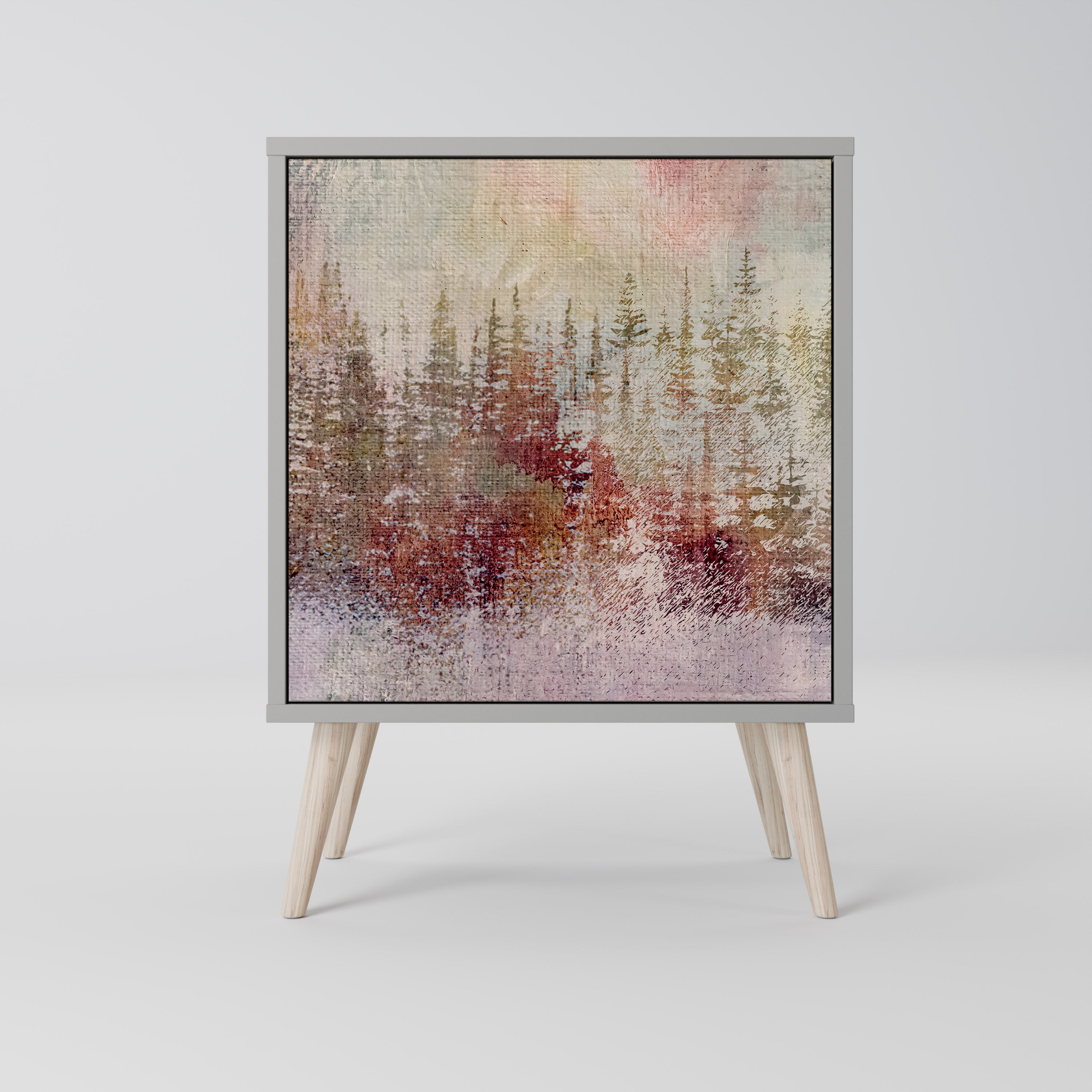 VEILED SUMMIT Sideboard mit 1 Tür in Grau