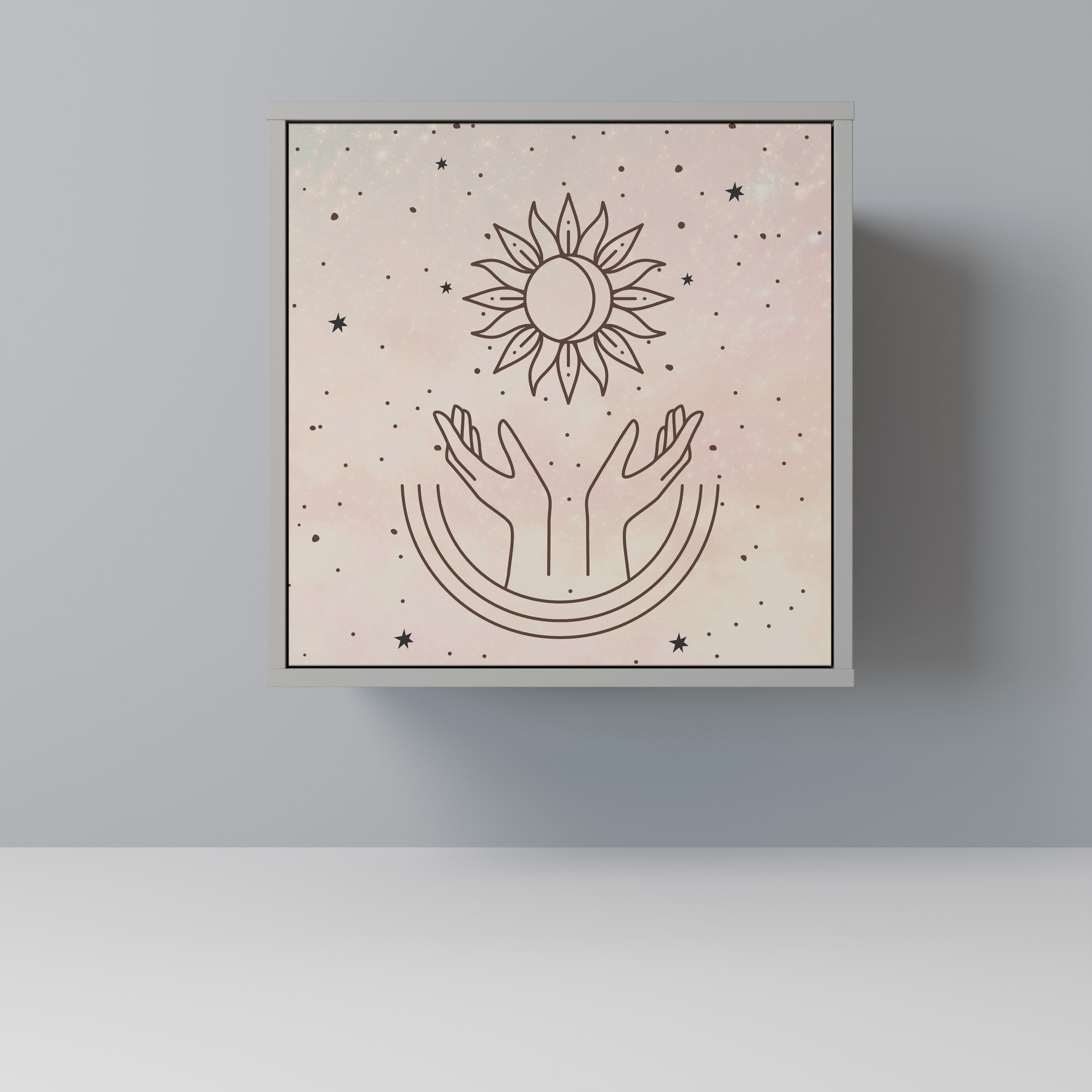 DELICATE BEAUTY Sideboard mit 1 Tür in Grau