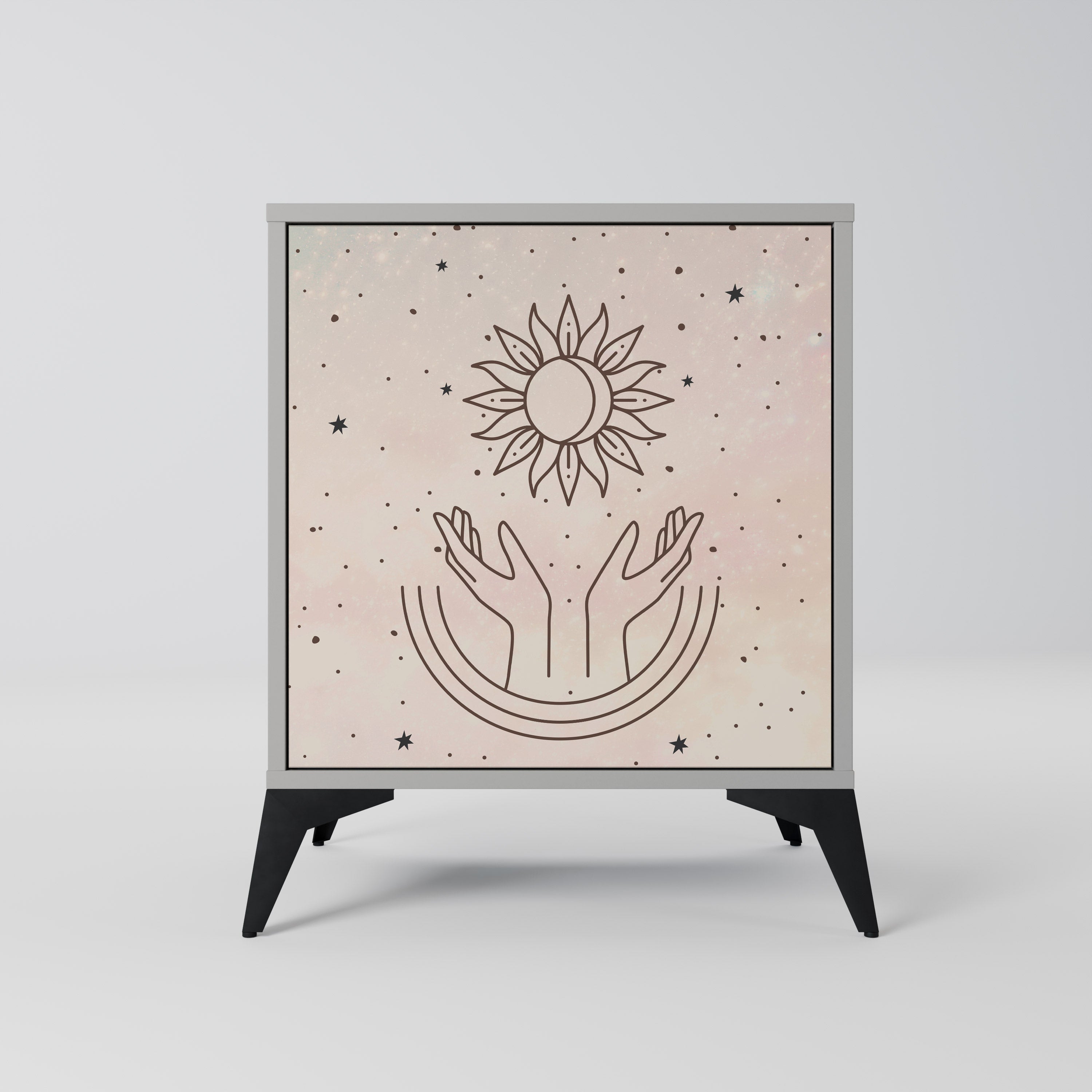 DELICATE BEAUTY Sideboard mit 1 Tür in Grau