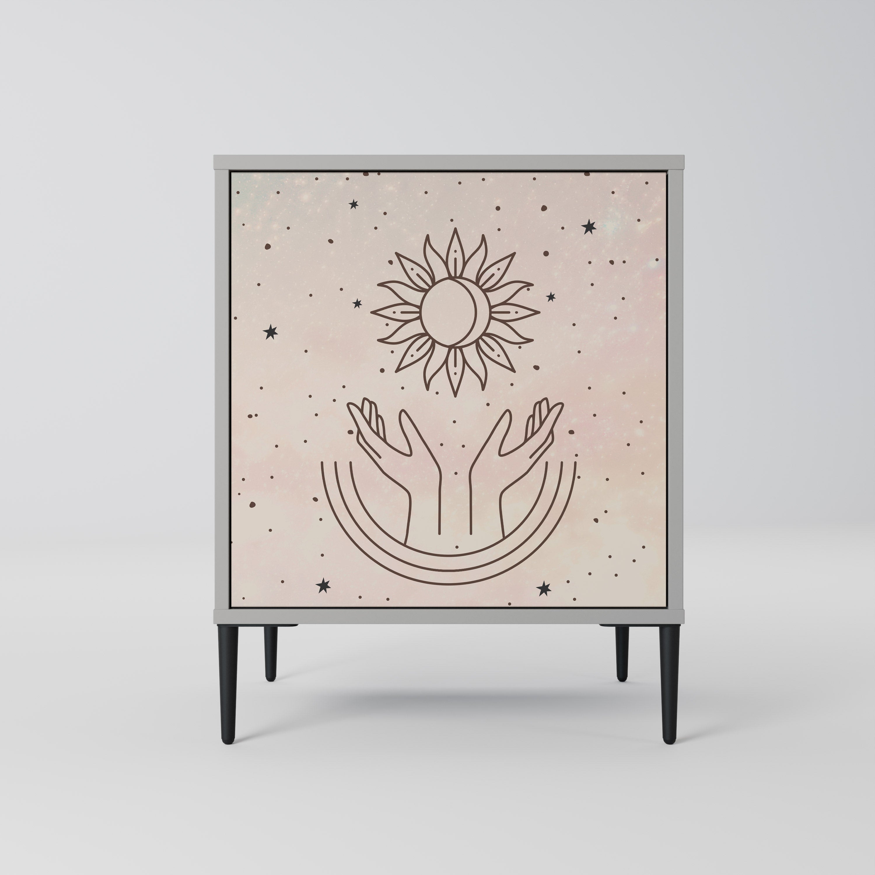 DELICATE BEAUTY Sideboard mit 1 Tür in Grau