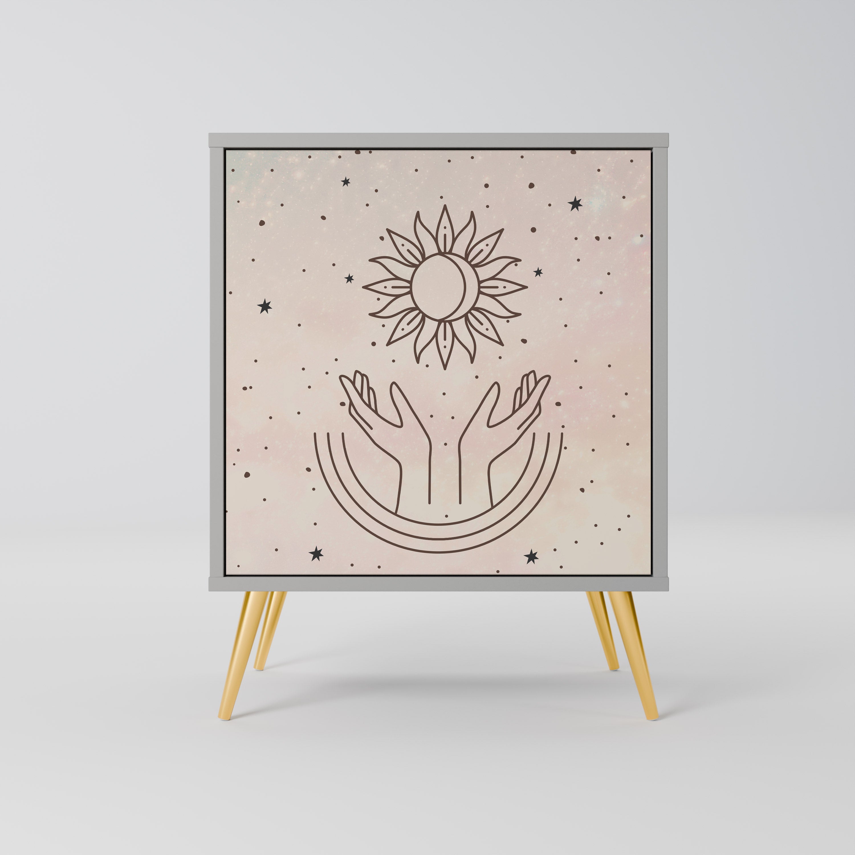 DELICATE BEAUTY Sideboard mit 1 Tür in Grau