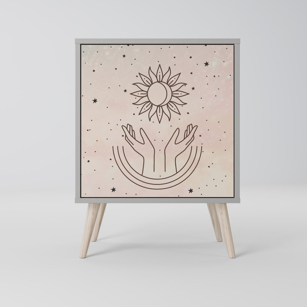 DELICATE BEAUTY Sideboard mit 1 Tür in Grau