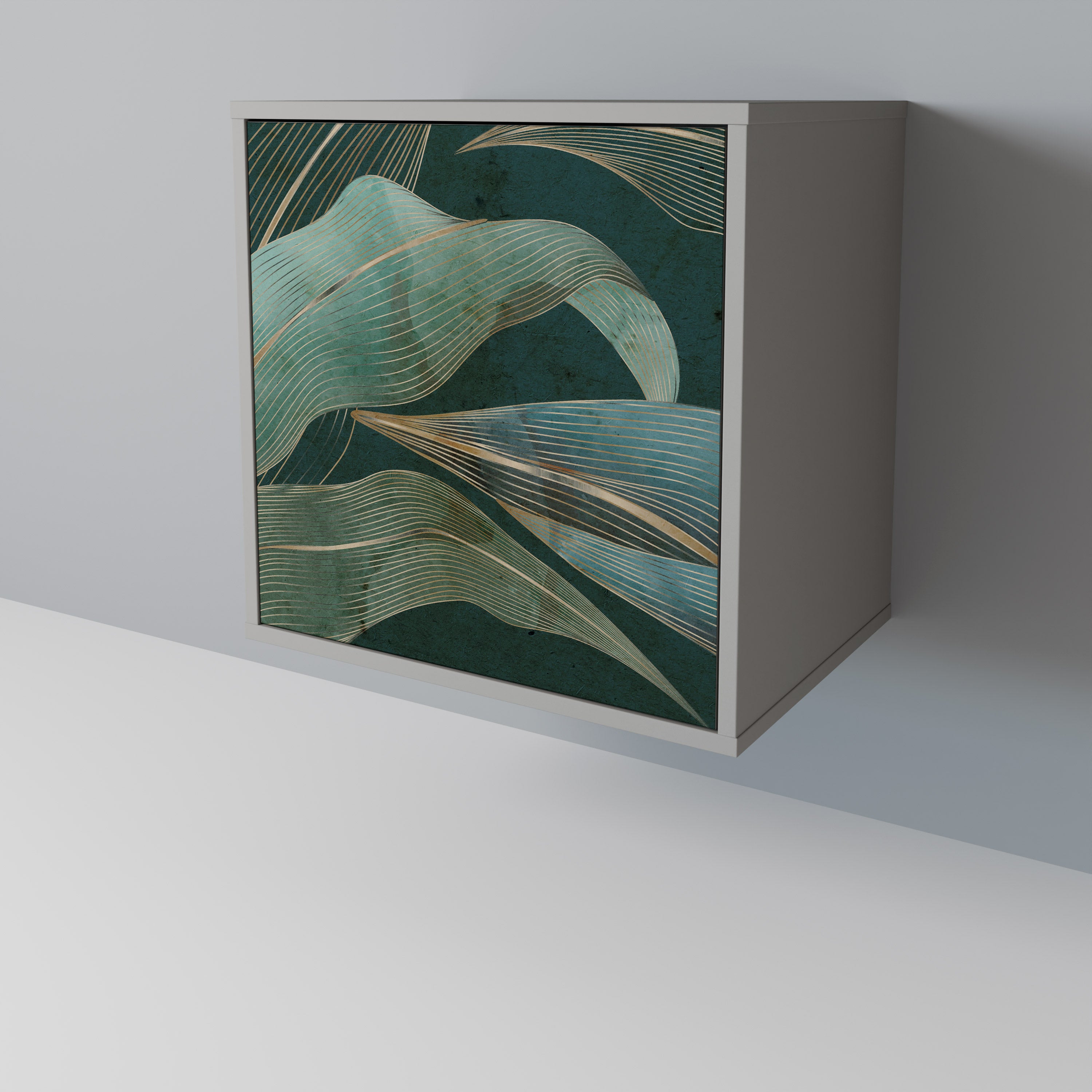 ROYAL GREEN Sideboard mit 1 Tür in Grau