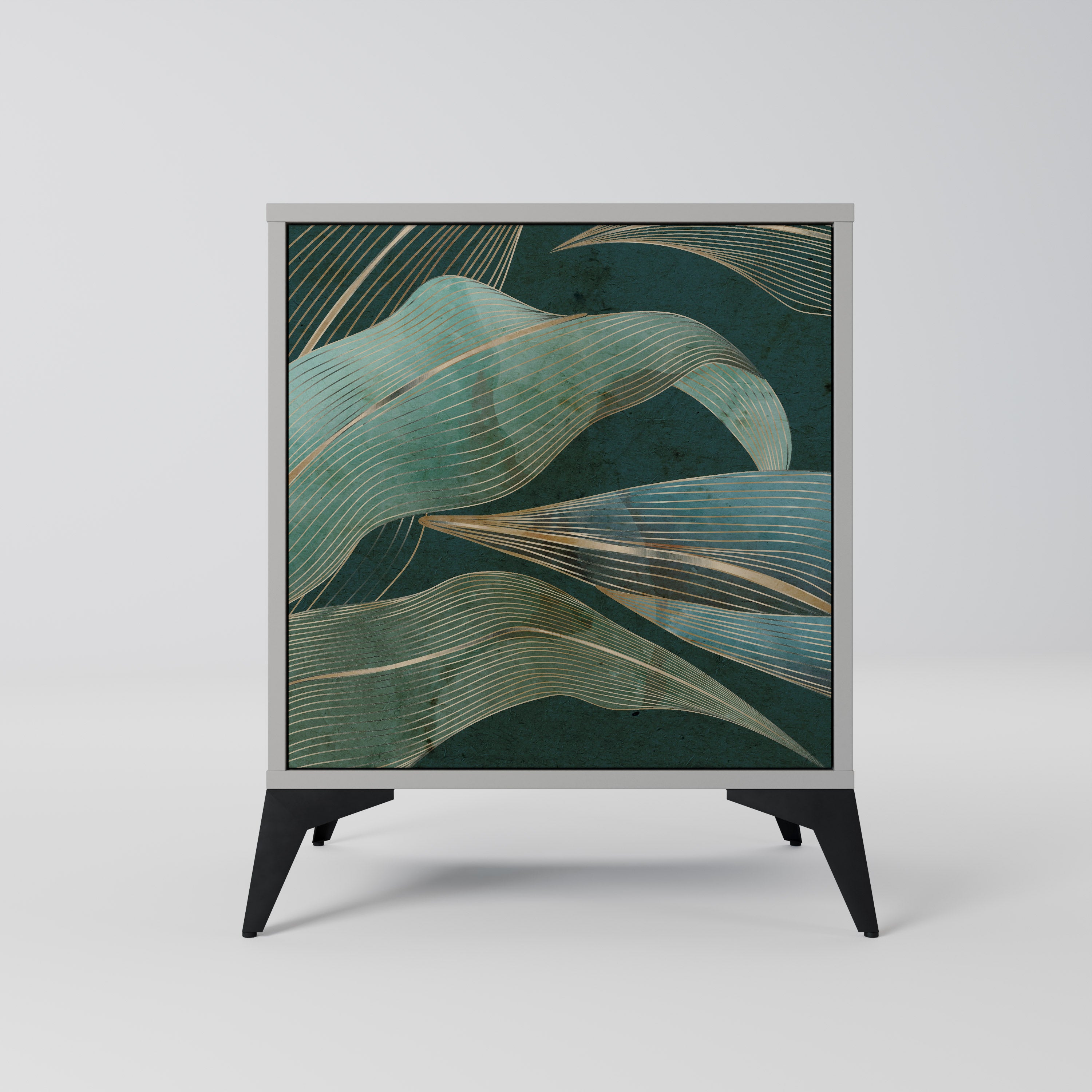 ROYAL GREEN Sideboard mit 1 Tür in Grau