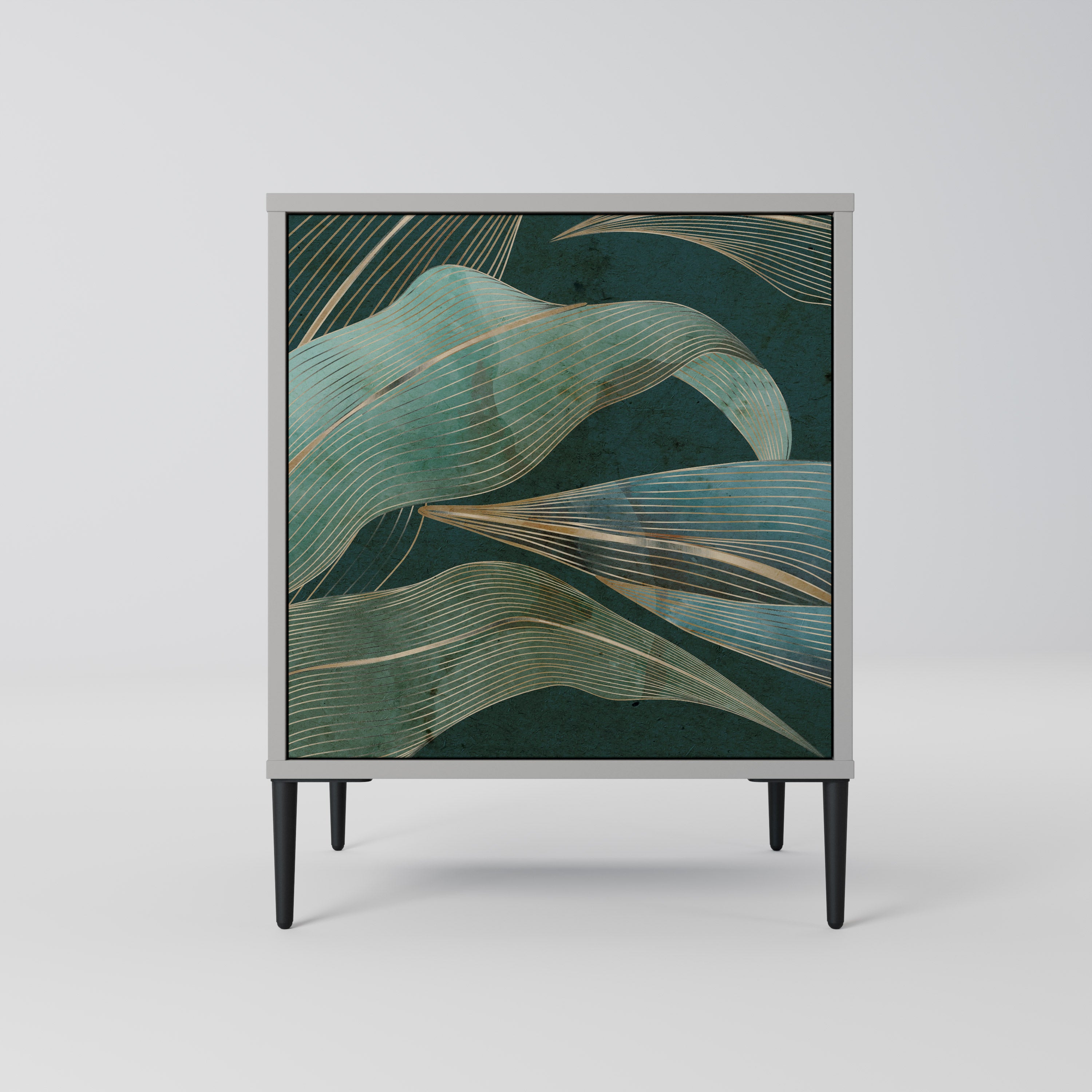 ROYAL GREEN Sideboard mit 1 Tür in Grau