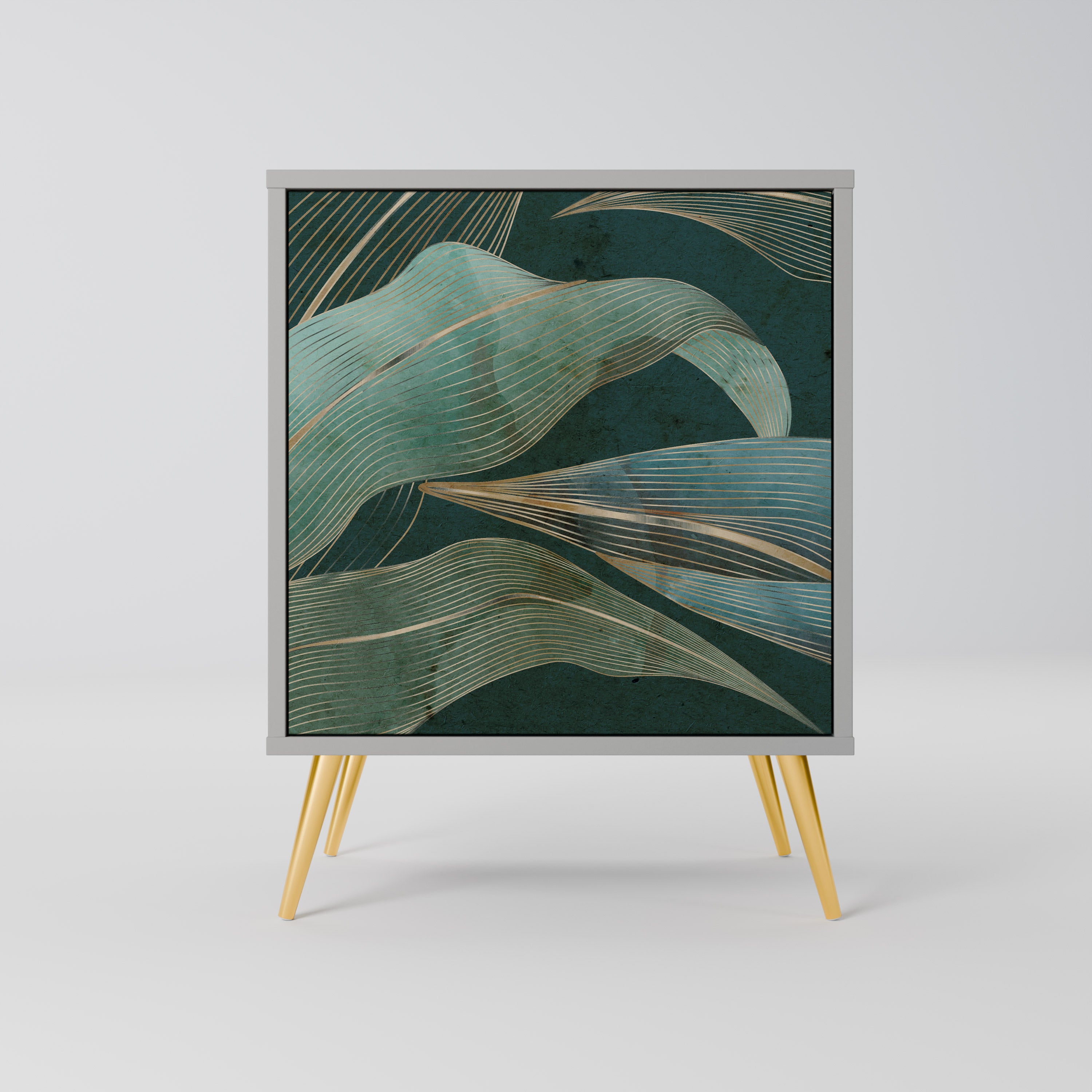 ROYAL GREEN Sideboard mit 1 Tür in Grau