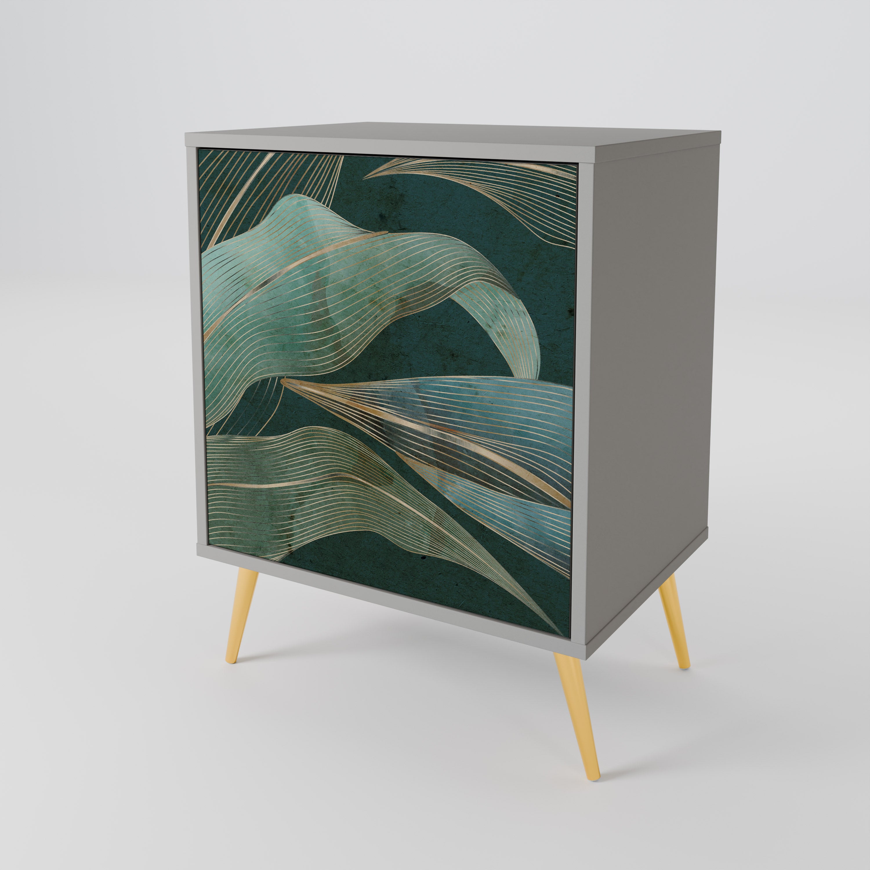 ROYAL GREEN Sideboard mit 1 Tür in Grau