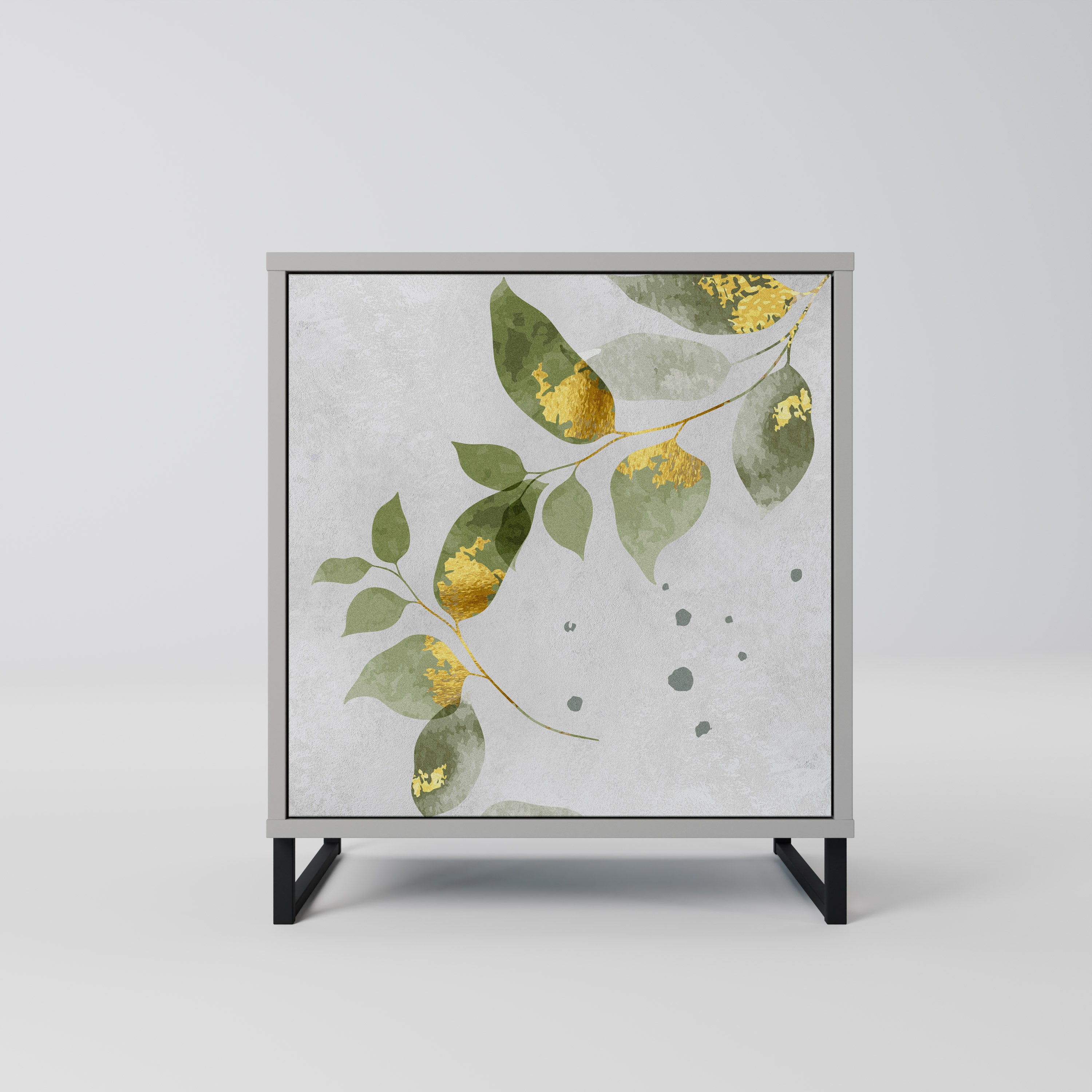 ELEGANT BOTANICS Sideboard mit 1 Tür in Grau