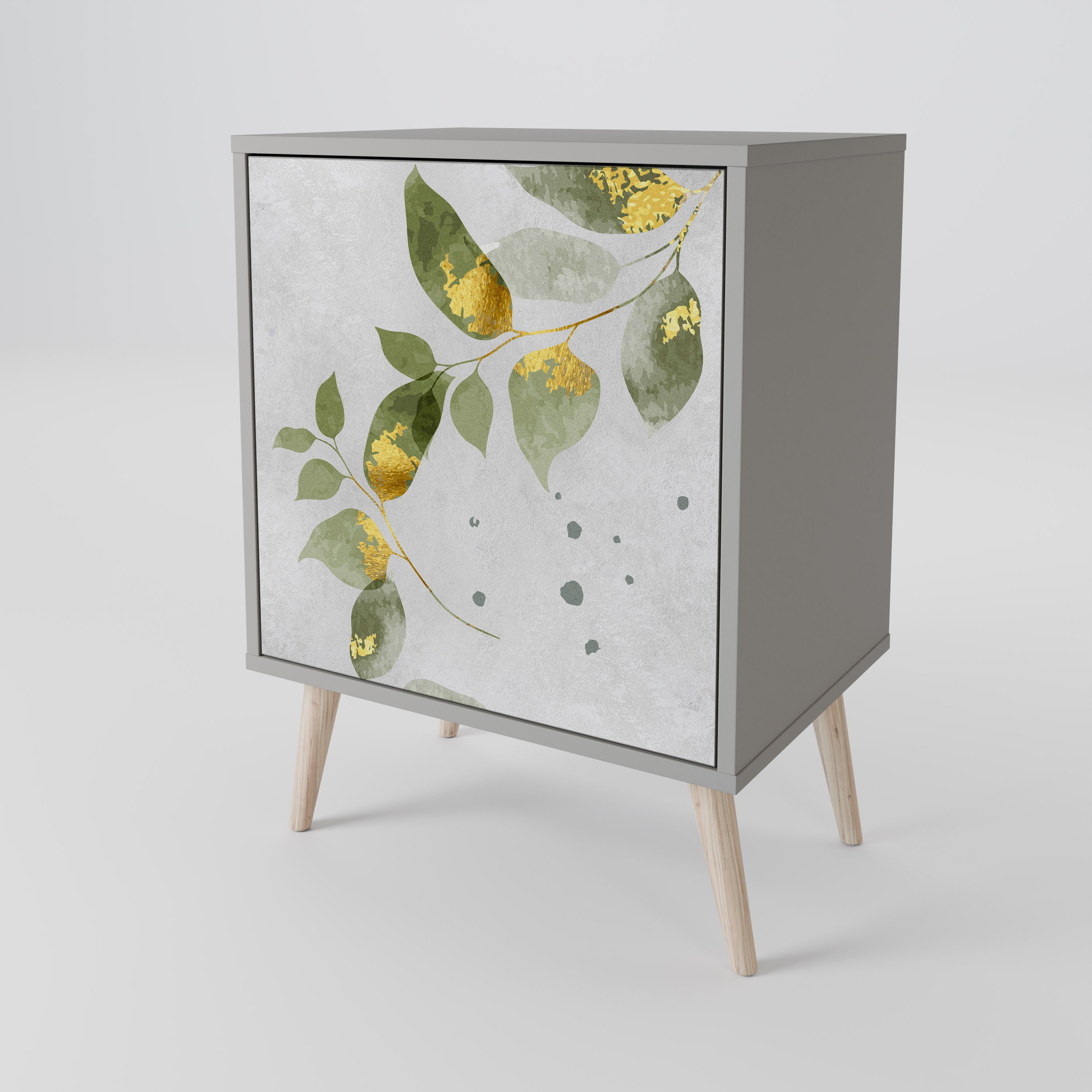 ELEGANT BOTANICS Sideboard mit 1 Tür in Grau
