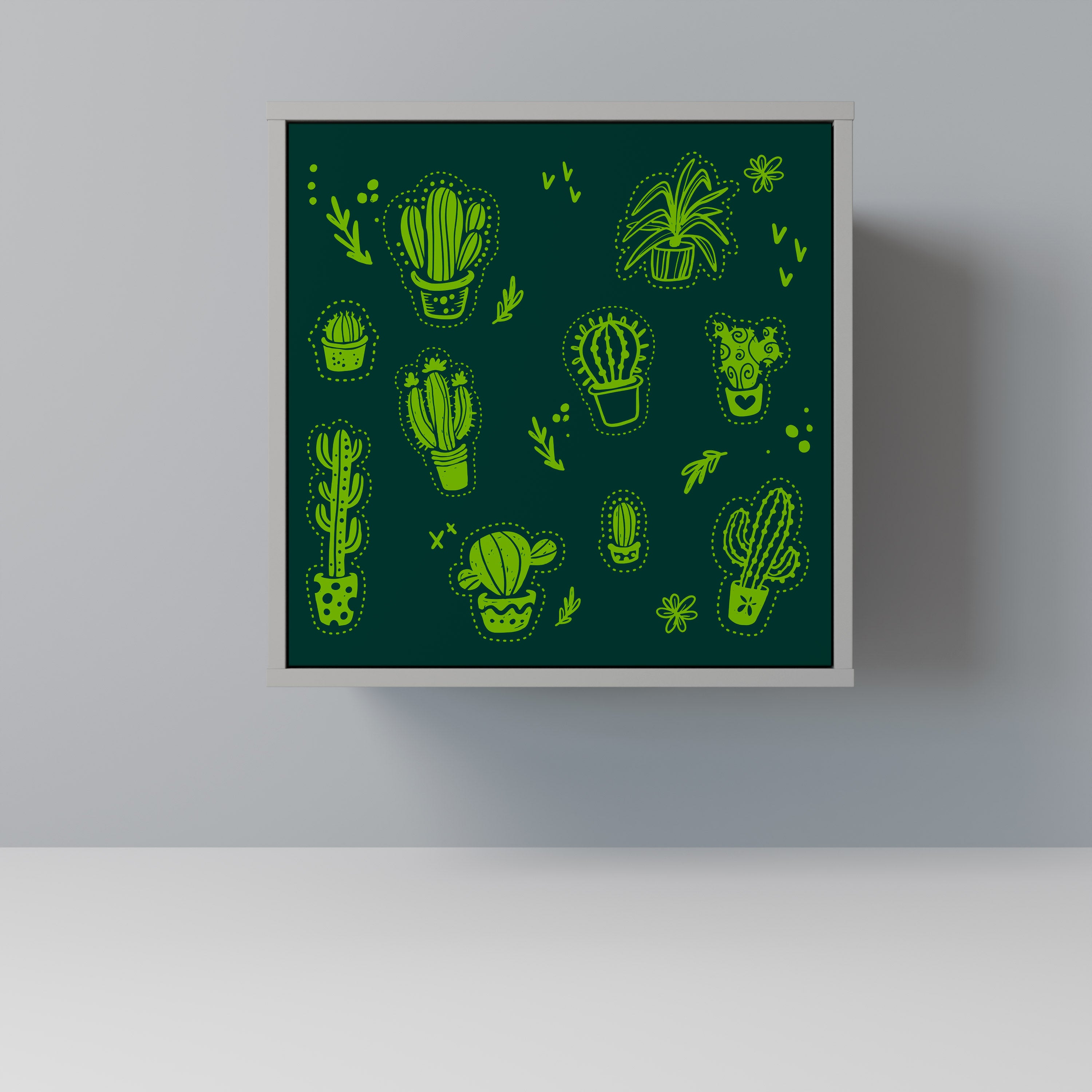 DESERT GREEN Sideboard mit 1 Tür in Grau