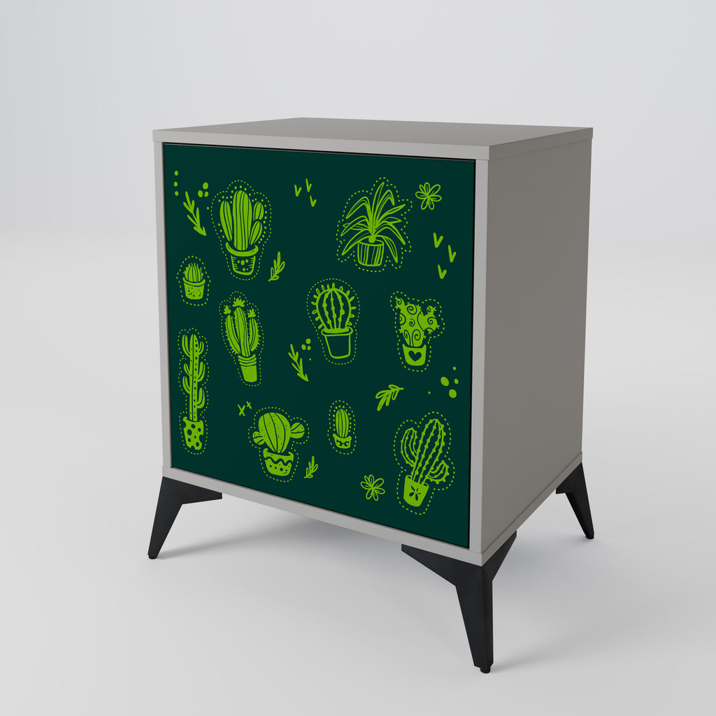 DESERT GREEN Sideboard mit 1 Tür in Grau