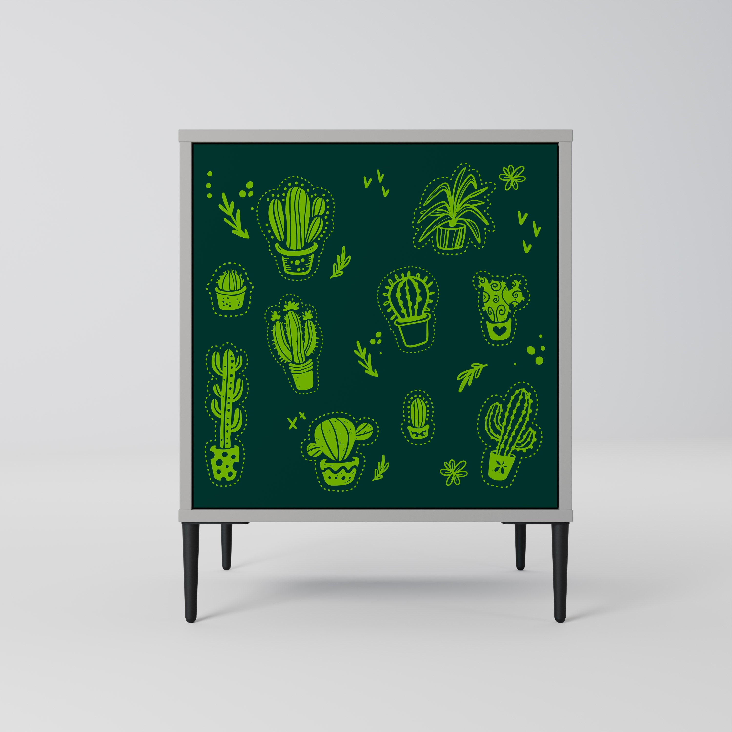 DESERT GREEN Sideboard mit 1 Tür in Grau