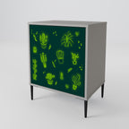 DESERT GREEN Sideboard mit 1 Tür in Grau