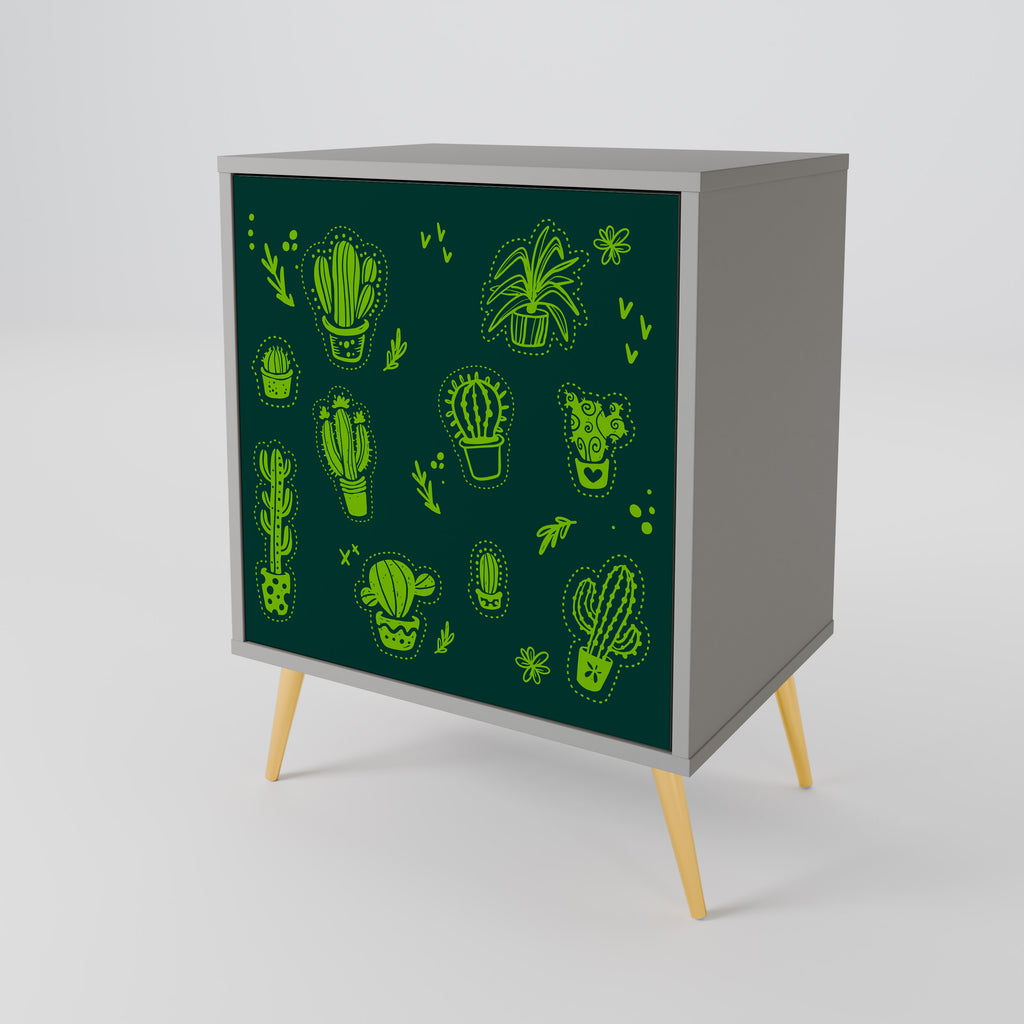 DESERT GREEN Sideboard mit 1 Tür in Grau