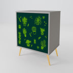 DESERT GREEN Sideboard mit 1 Tür in Grau