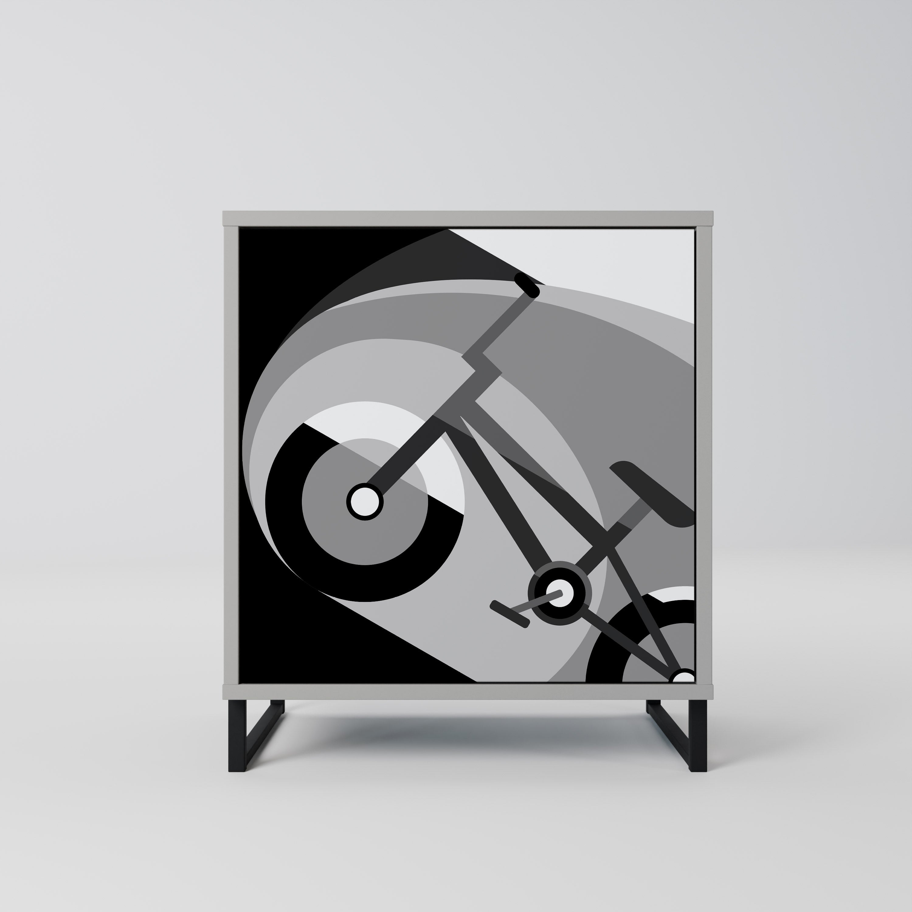 BIKE ENERGY Sideboard mit 1 Tür in Grau