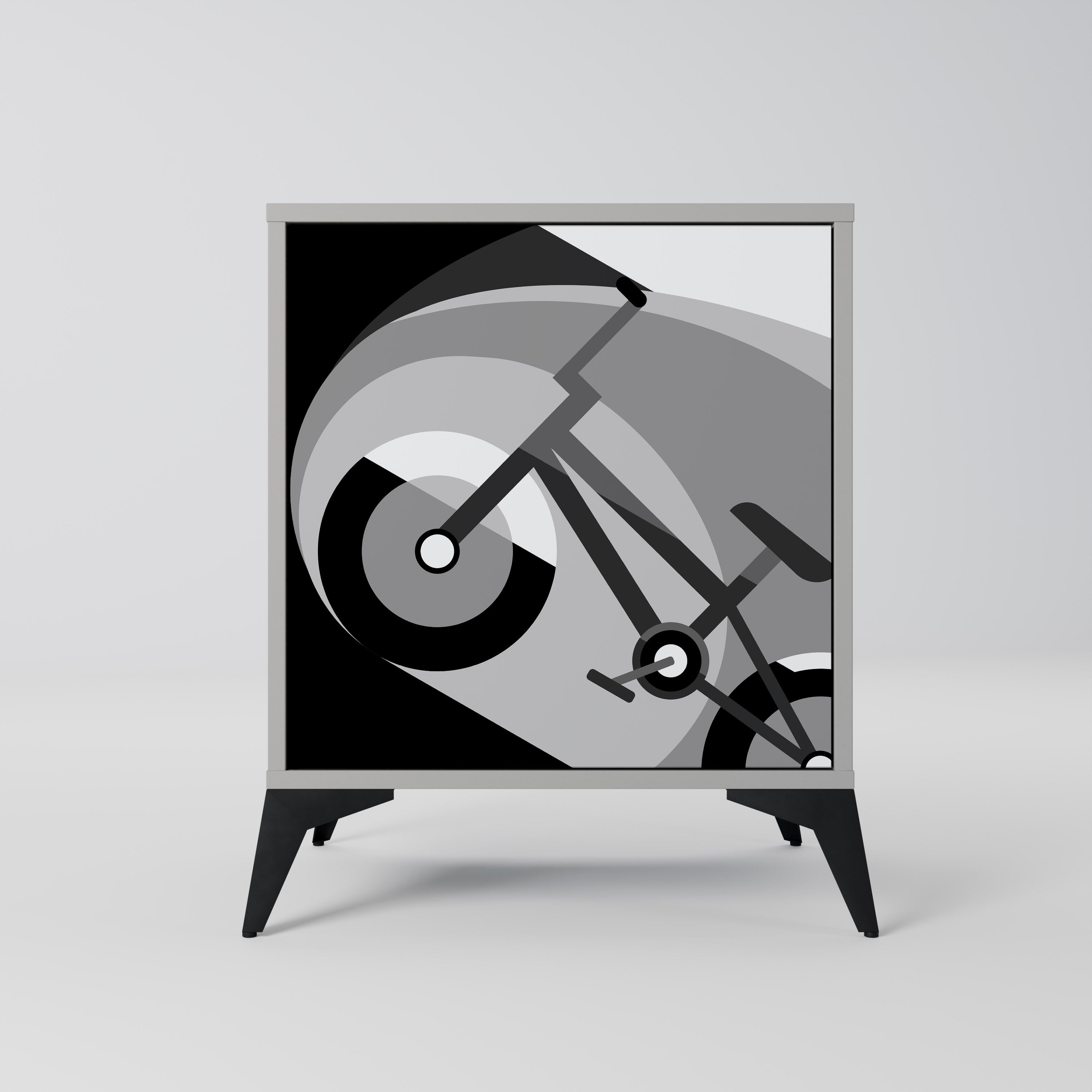 BIKE ENERGY Sideboard mit 1 Tür in Grau