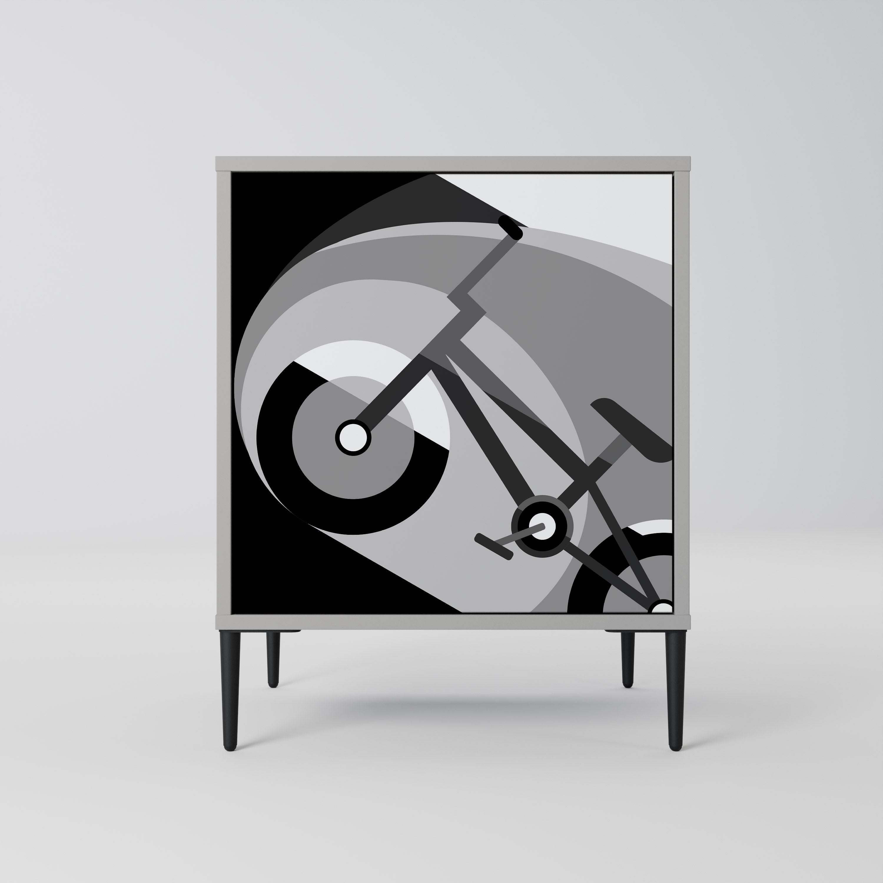 BIKE ENERGY Sideboard mit 1 Tür in Grau