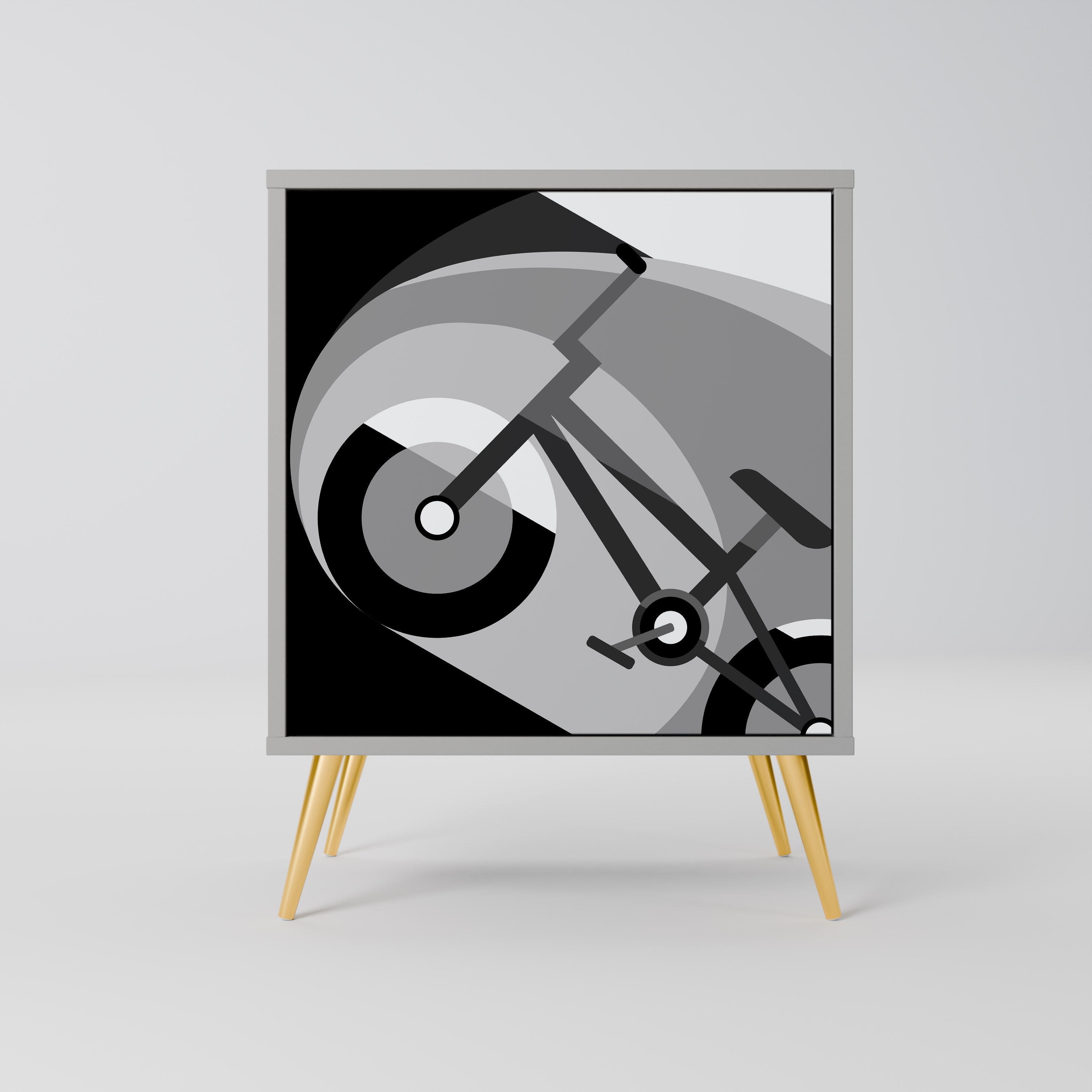 BIKE ENERGY Sideboard mit 1 Tür in Grau