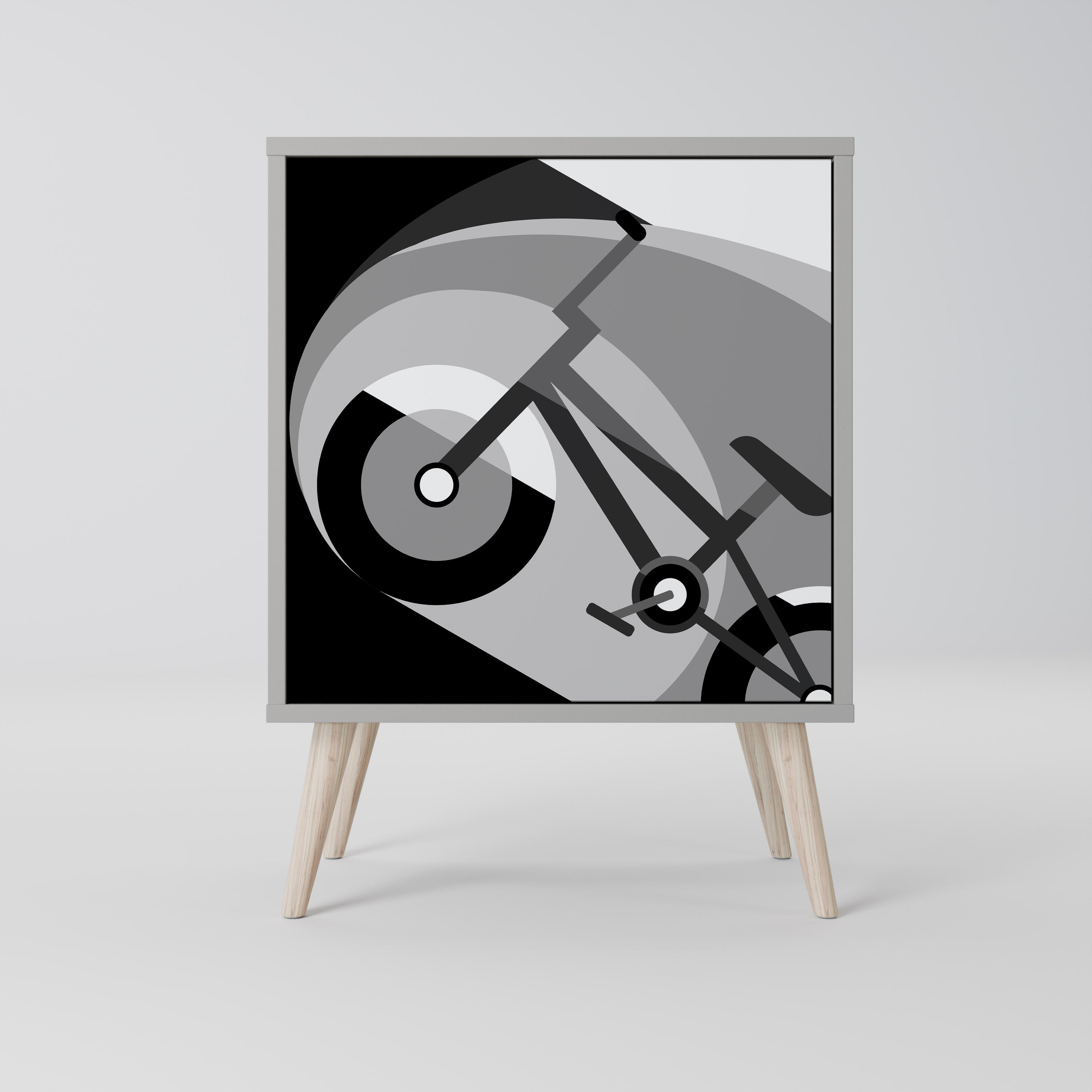 BIKE ENERGY Sideboard mit 1 Tür in Grau