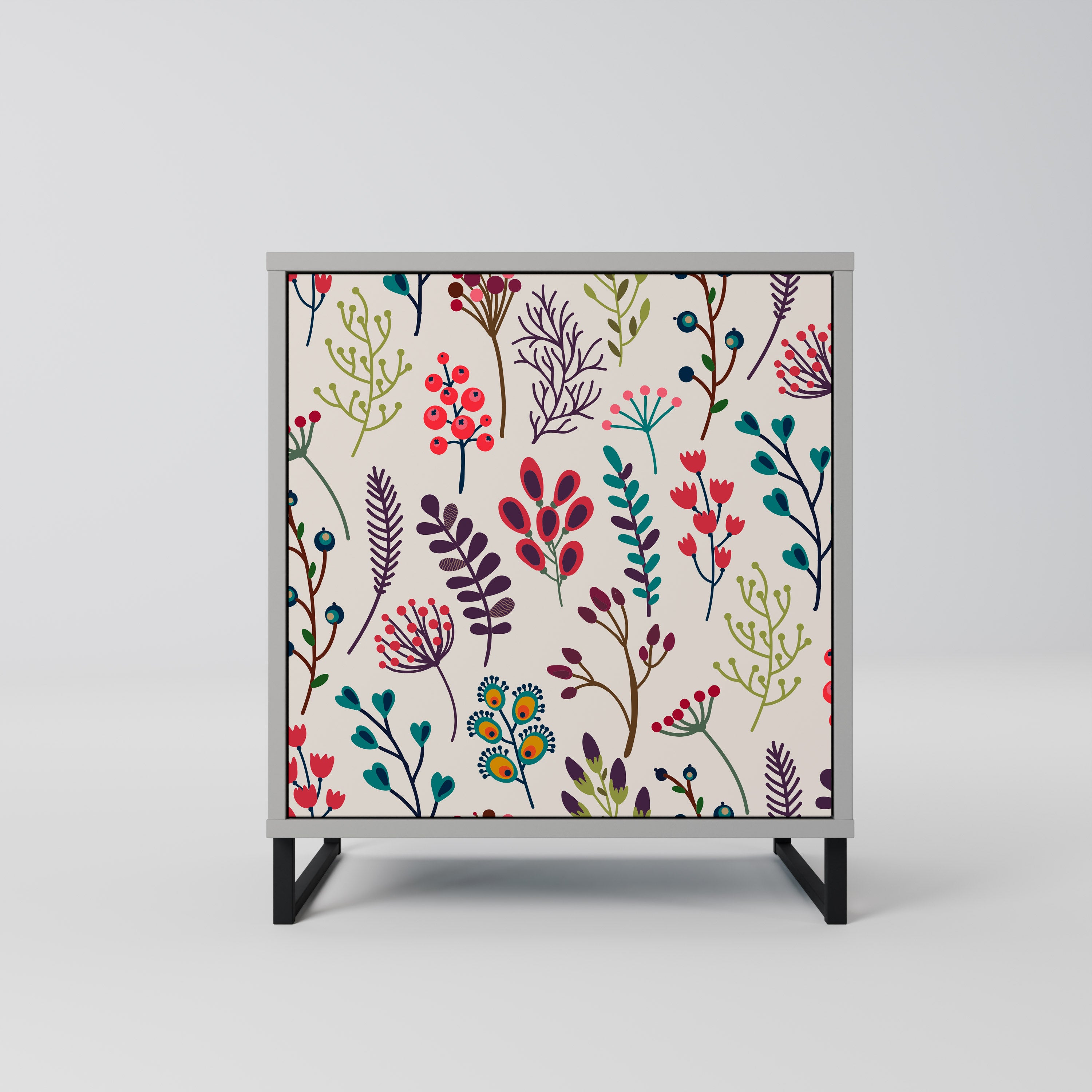 AUTUMN SUNDRIES Sideboard mit 1 Tür in Grau