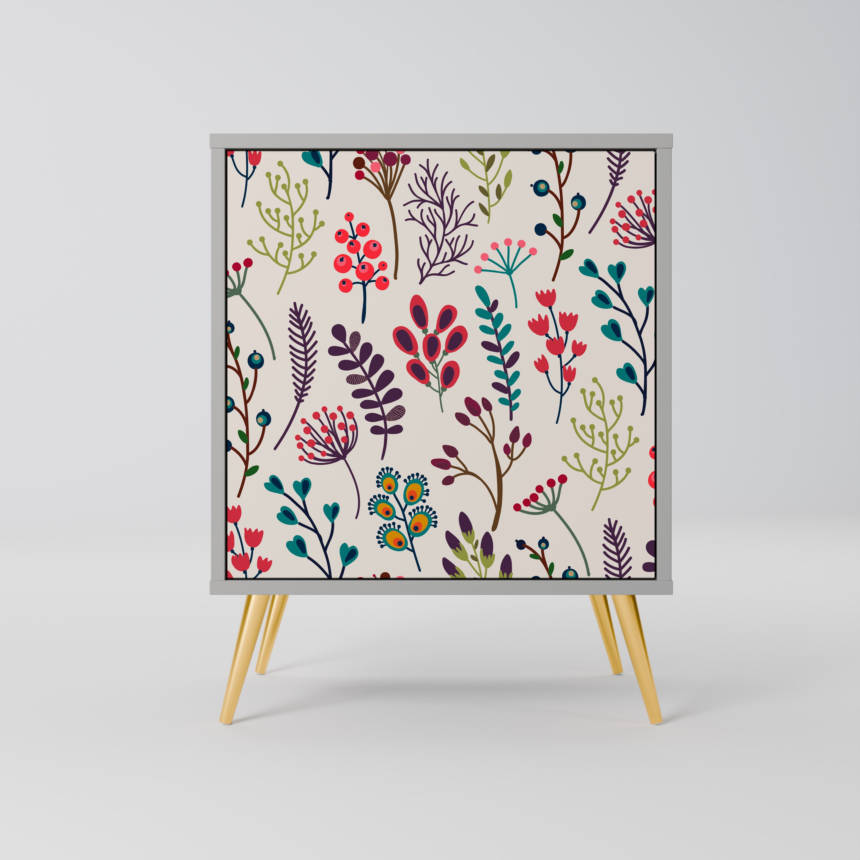 AUTUMN SUNDRIES Sideboard mit 1 Tür in Grau