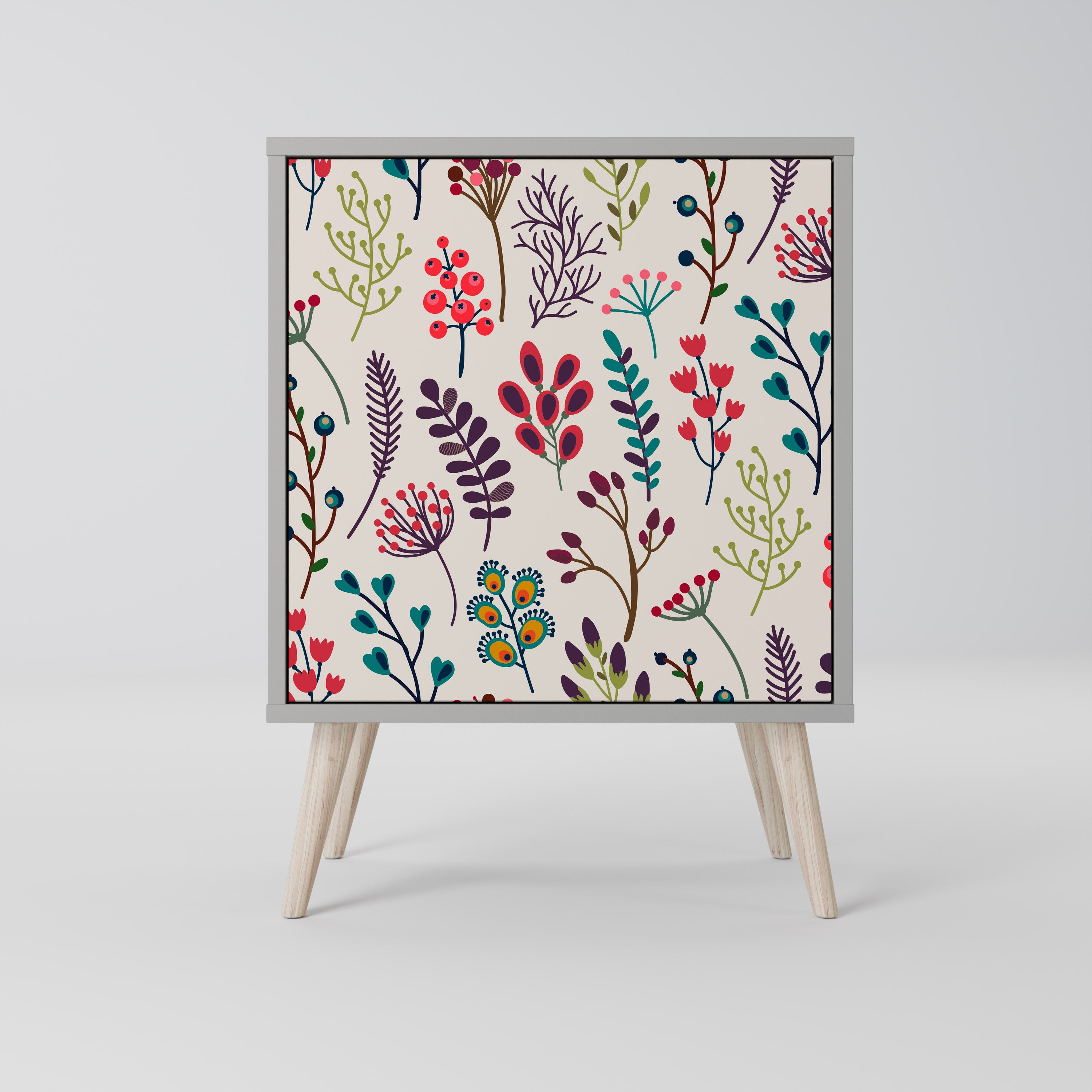 AUTUMN SUNDRIES Sideboard mit 1 Tür in Grau