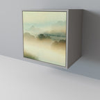 MORNING BY THE LAKE 1-Door Sideboard in Grey Finish