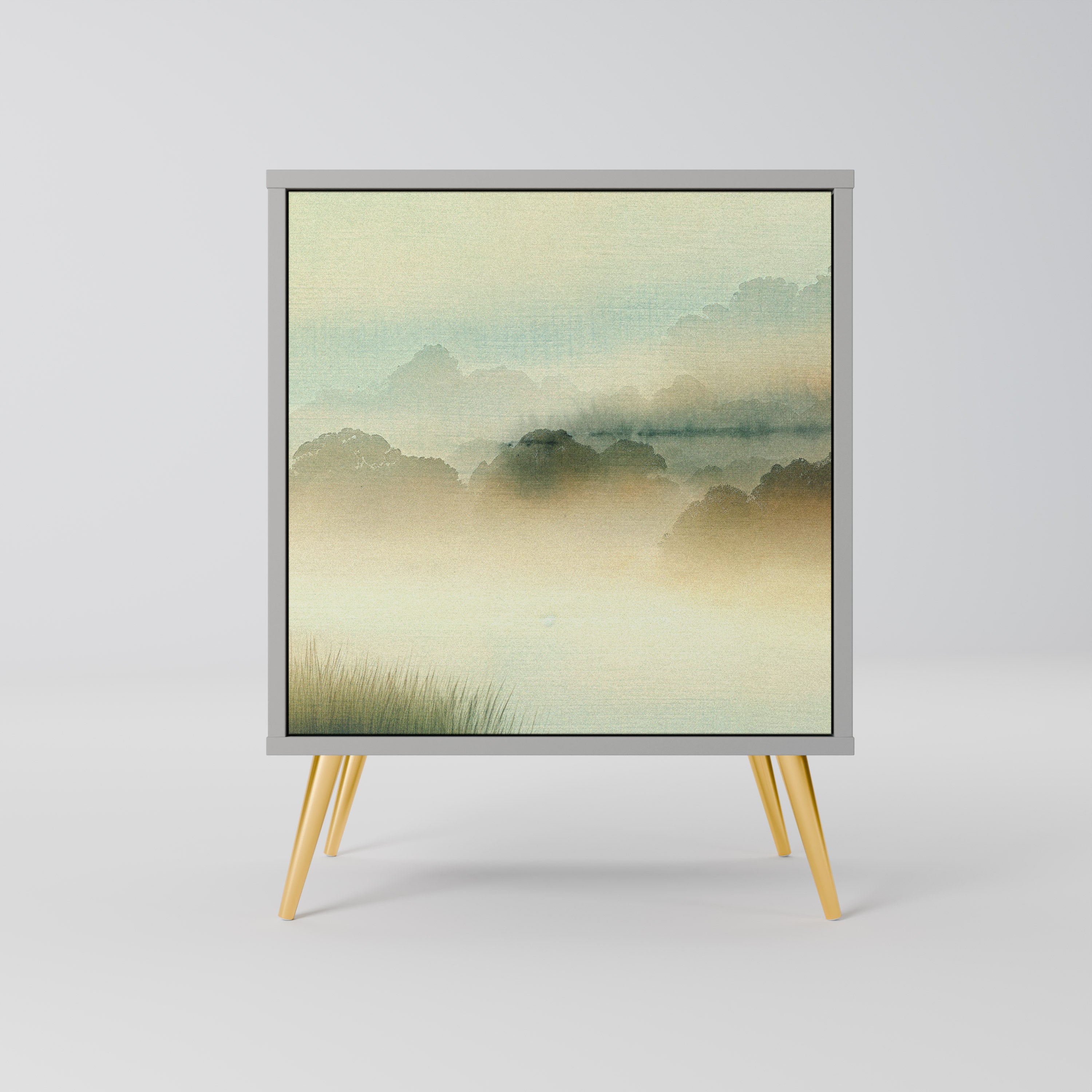 MORNING BY THE LAKE Sideboard mit 1 Tür in Grau