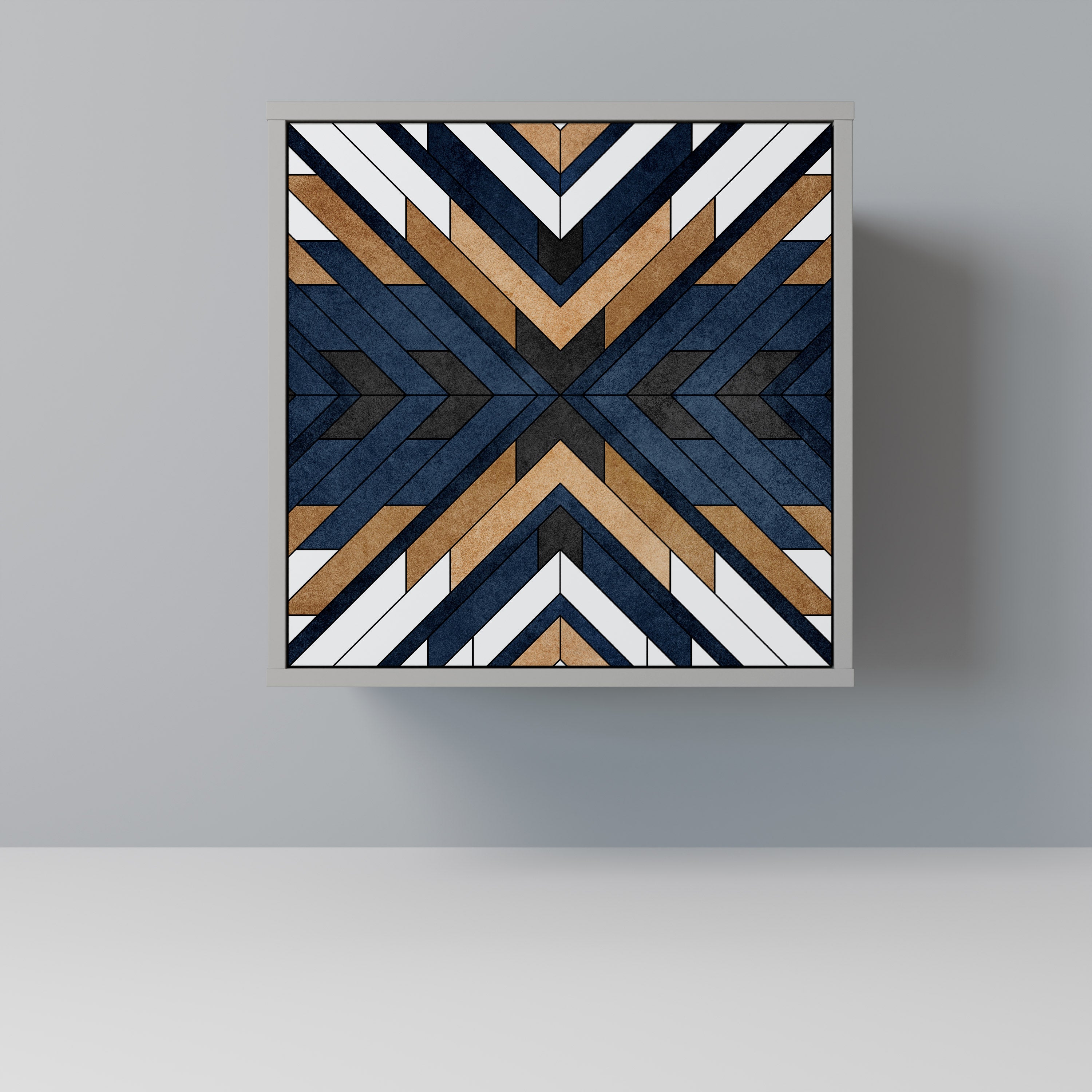 ARTFUL GEOMETRY Sideboard mit 1 Tür in Grau