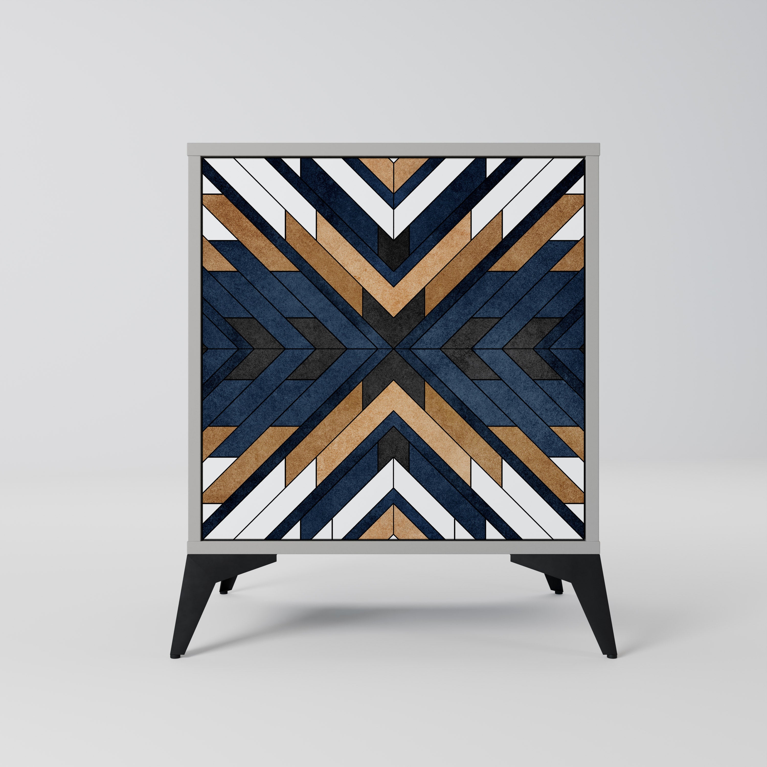 ARTFUL GEOMETRY Sideboard mit 1 Tür in Grau