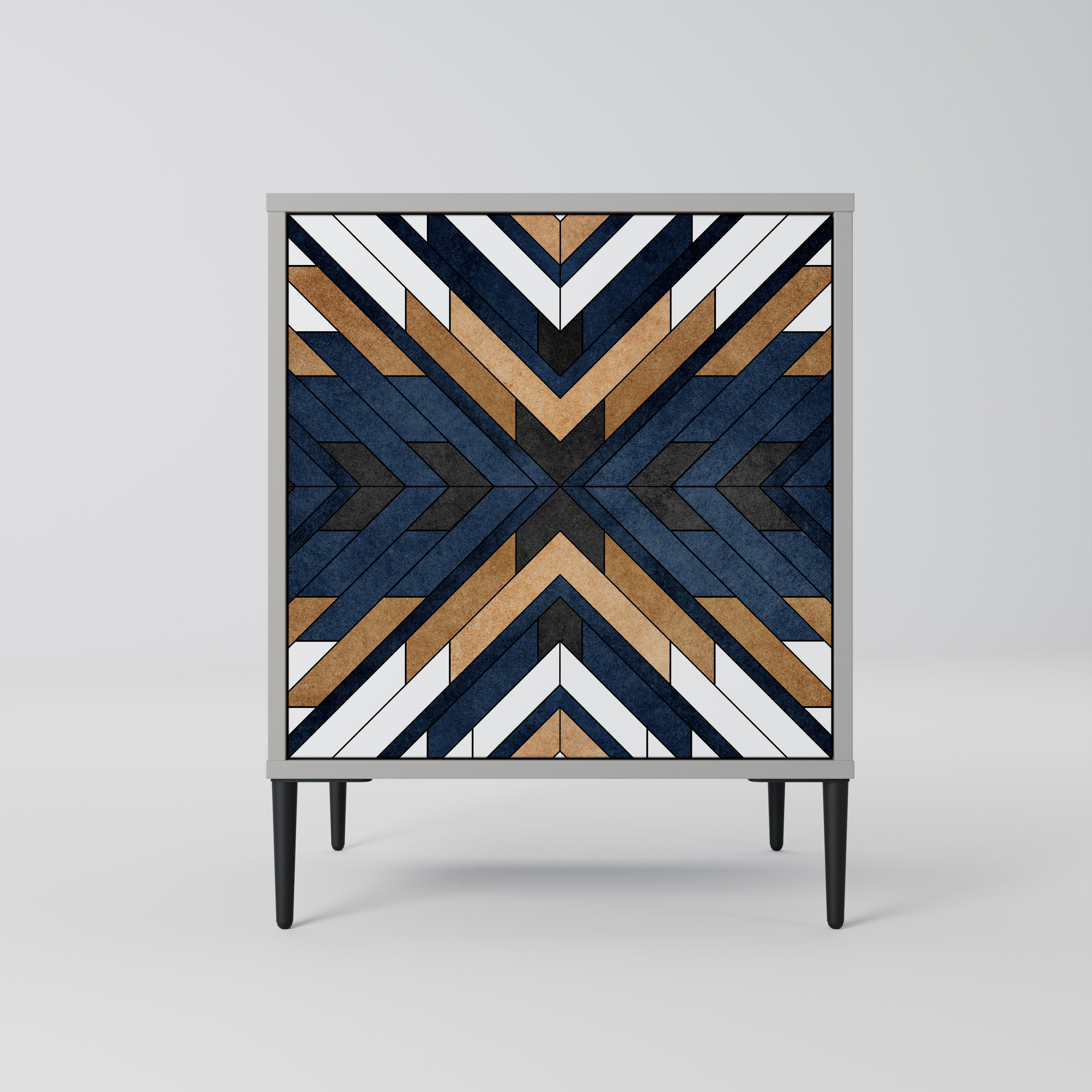 ARTFUL GEOMETRY Sideboard mit 1 Tür in Grau