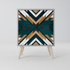 ARTISTIC GEOMETRY Sideboard mit 1 Tür in Grau