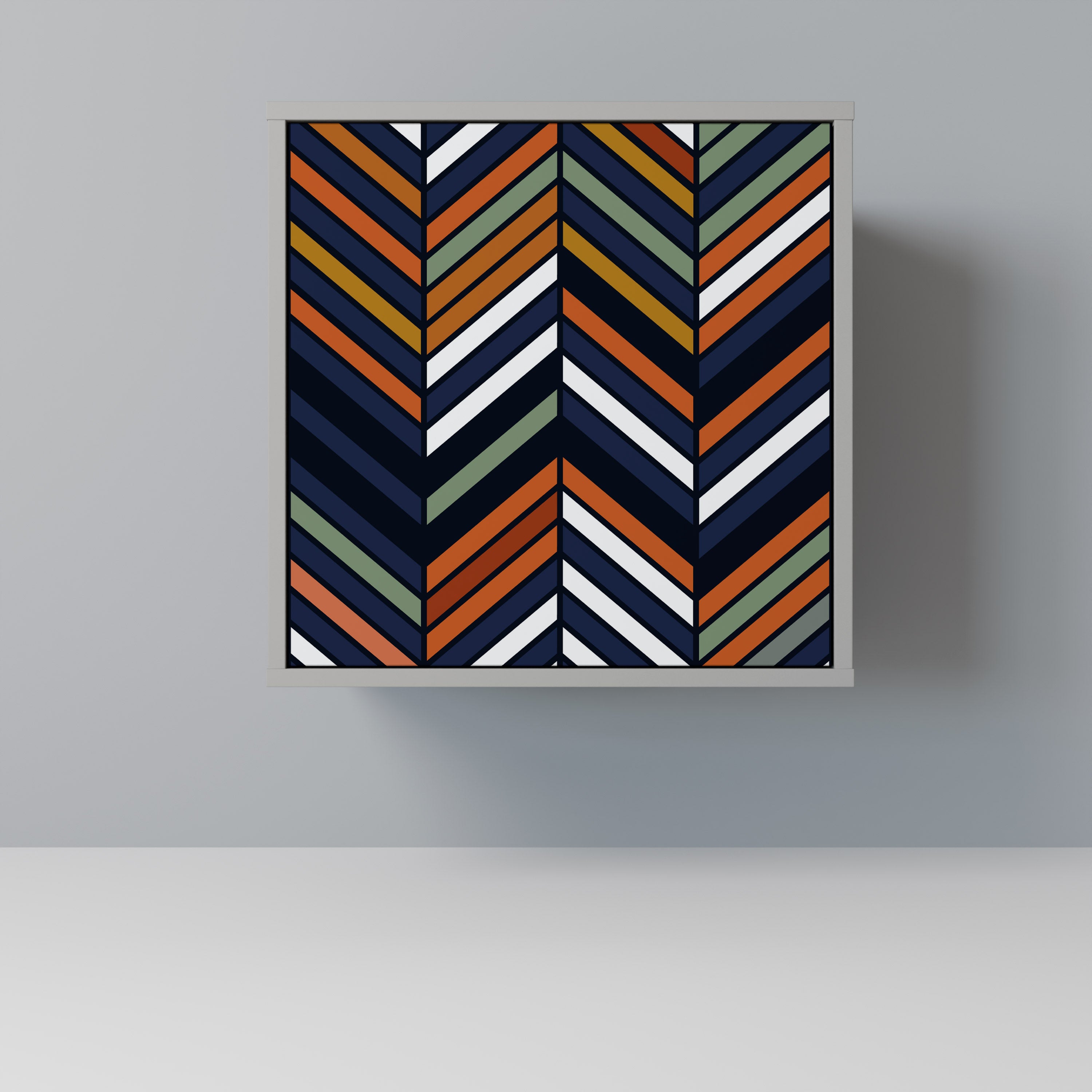 VIBRANT PATCHWORK Sideboard mit 1 Tür in Grau