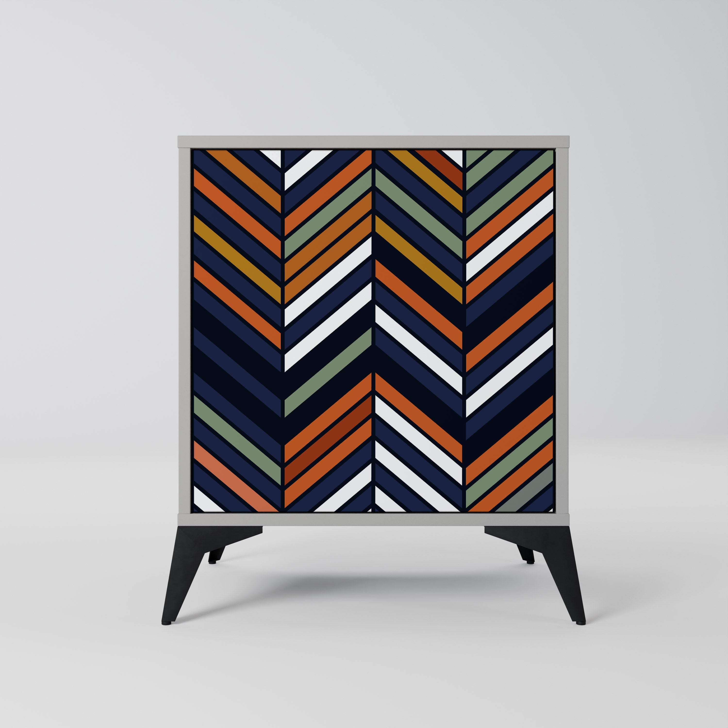 VIBRANT PATCHWORK Sideboard mit 1 Tür in Grau