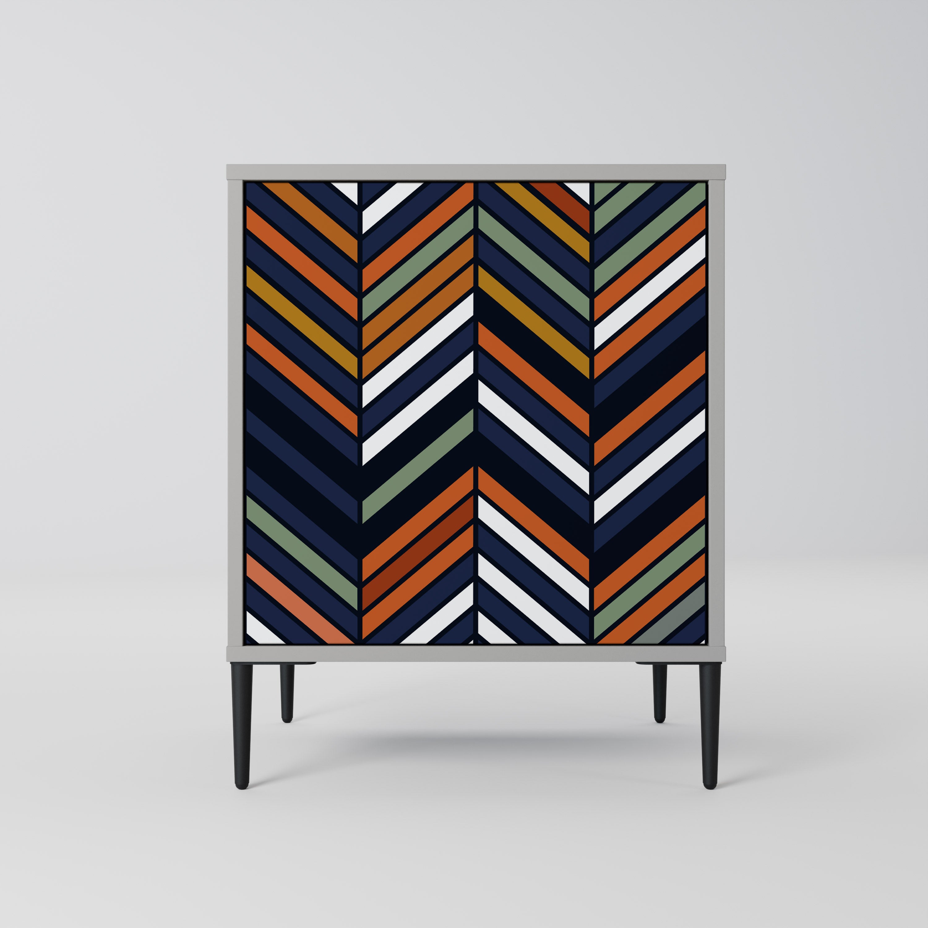 VIBRANT PATCHWORK Sideboard mit 1 Tür in Grau