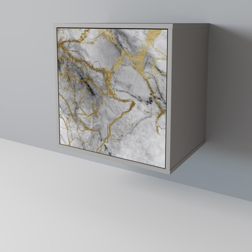 TIMELESS GLIDE 1-Door Sideboard in Grey Finish