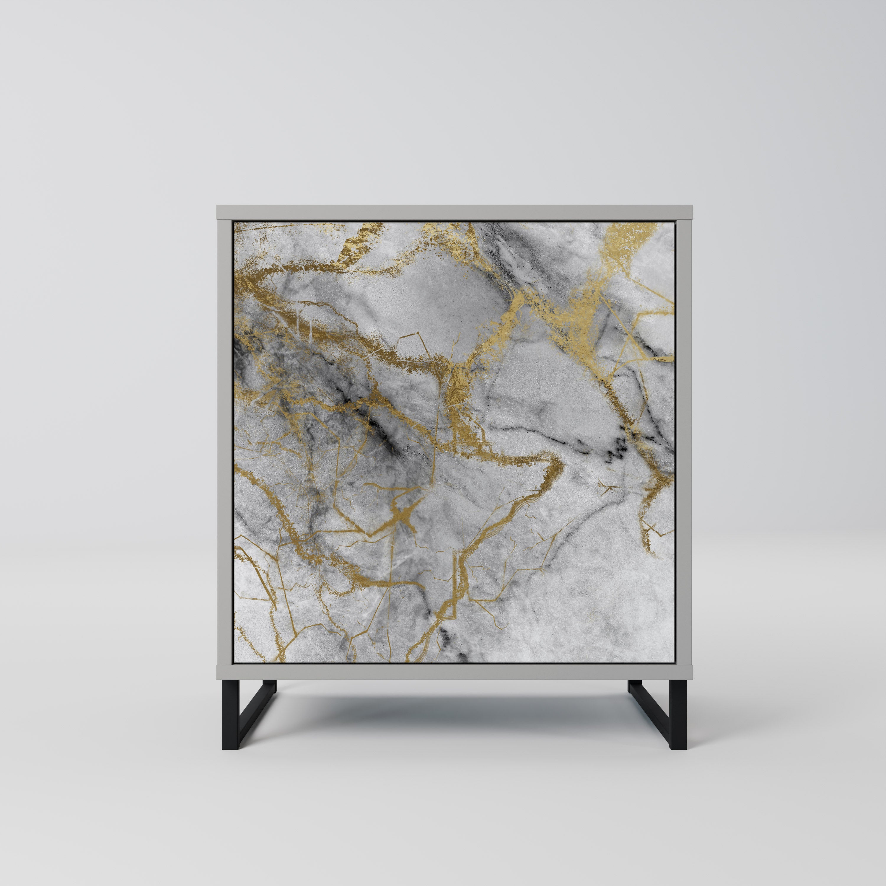 TIMELESS GLIDE Sideboard mit 1 Tür in Grau