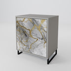 TIMELESS GLIDE 1-Door Sideboard in Grey Finish