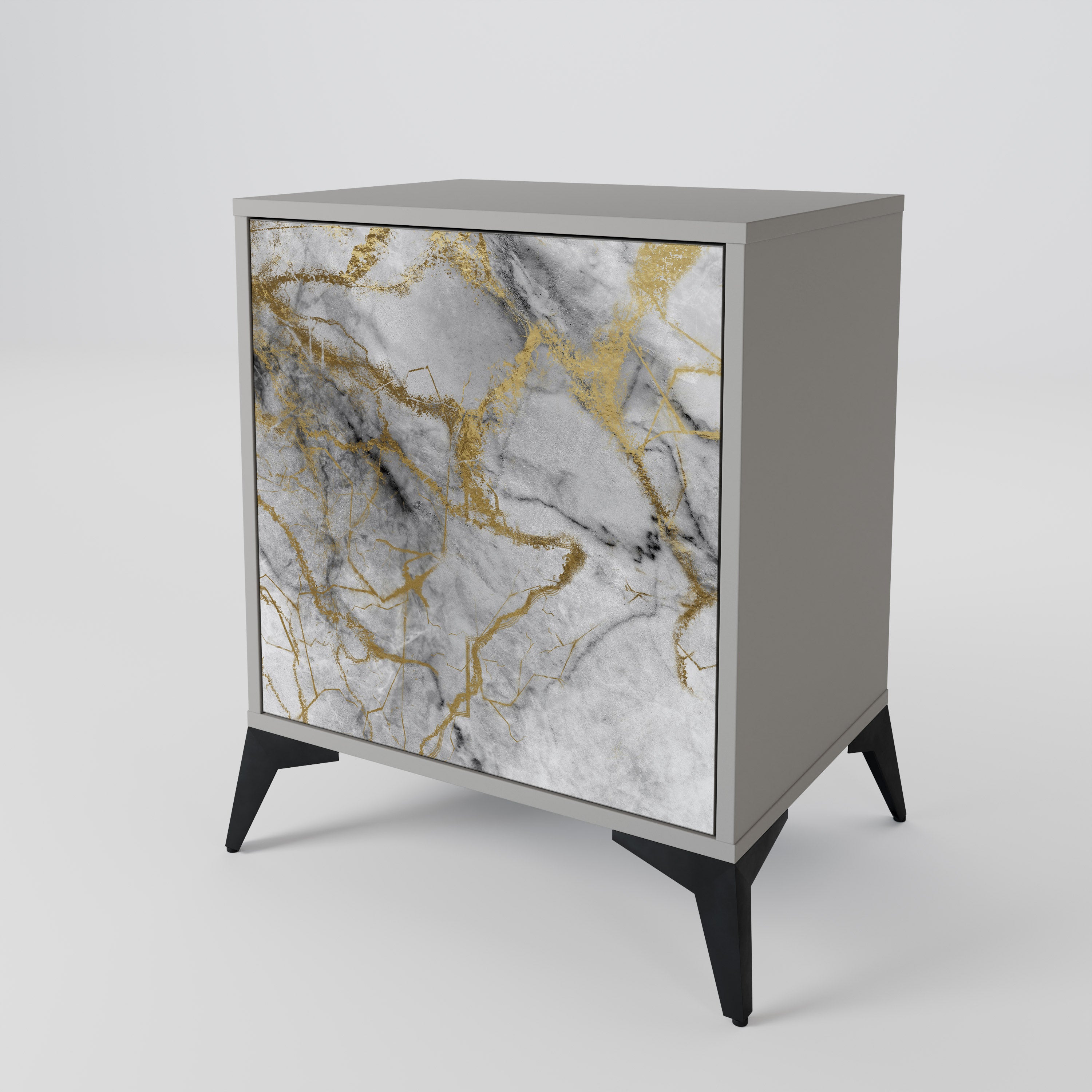 TIMELESS GLIDE Sideboard mit 1 Tür in Grau