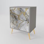 TIMELESS GLIDE 1-Door Sideboard in Grey Finish